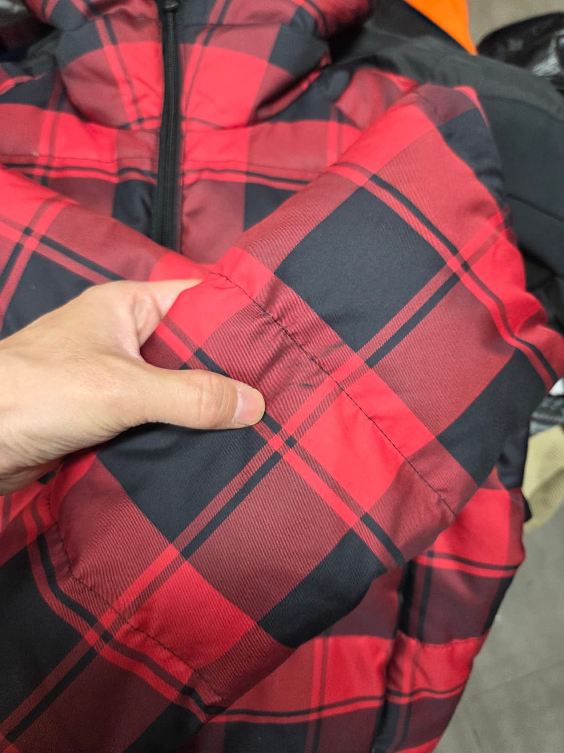 폴로랄프로렌 주니어 타탄체크 패딩 자켓 12 14 L 상품이미지7