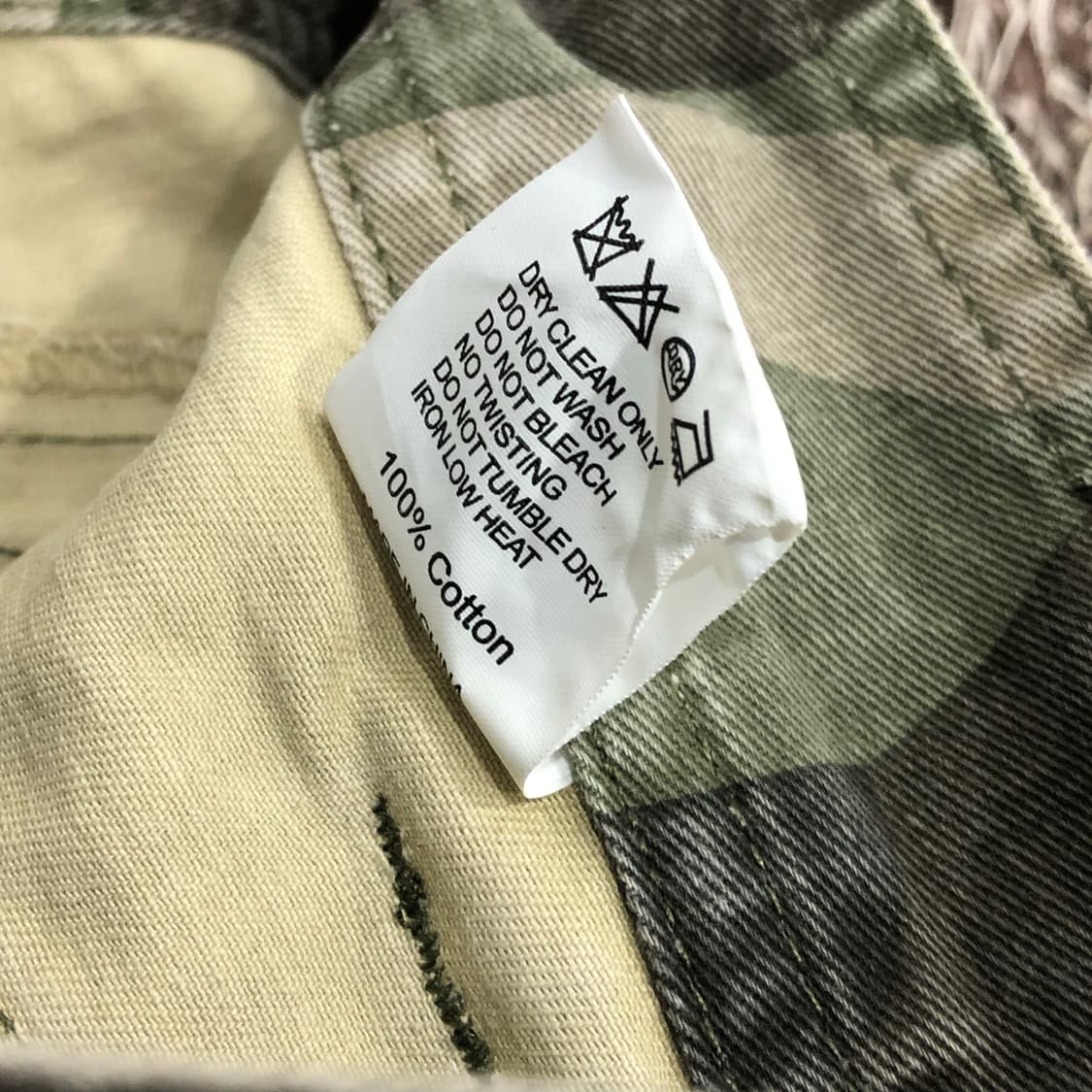 빈티지 Hirisk 밀리터리 카모플라쥬 카고 팬츠 상품이미지7