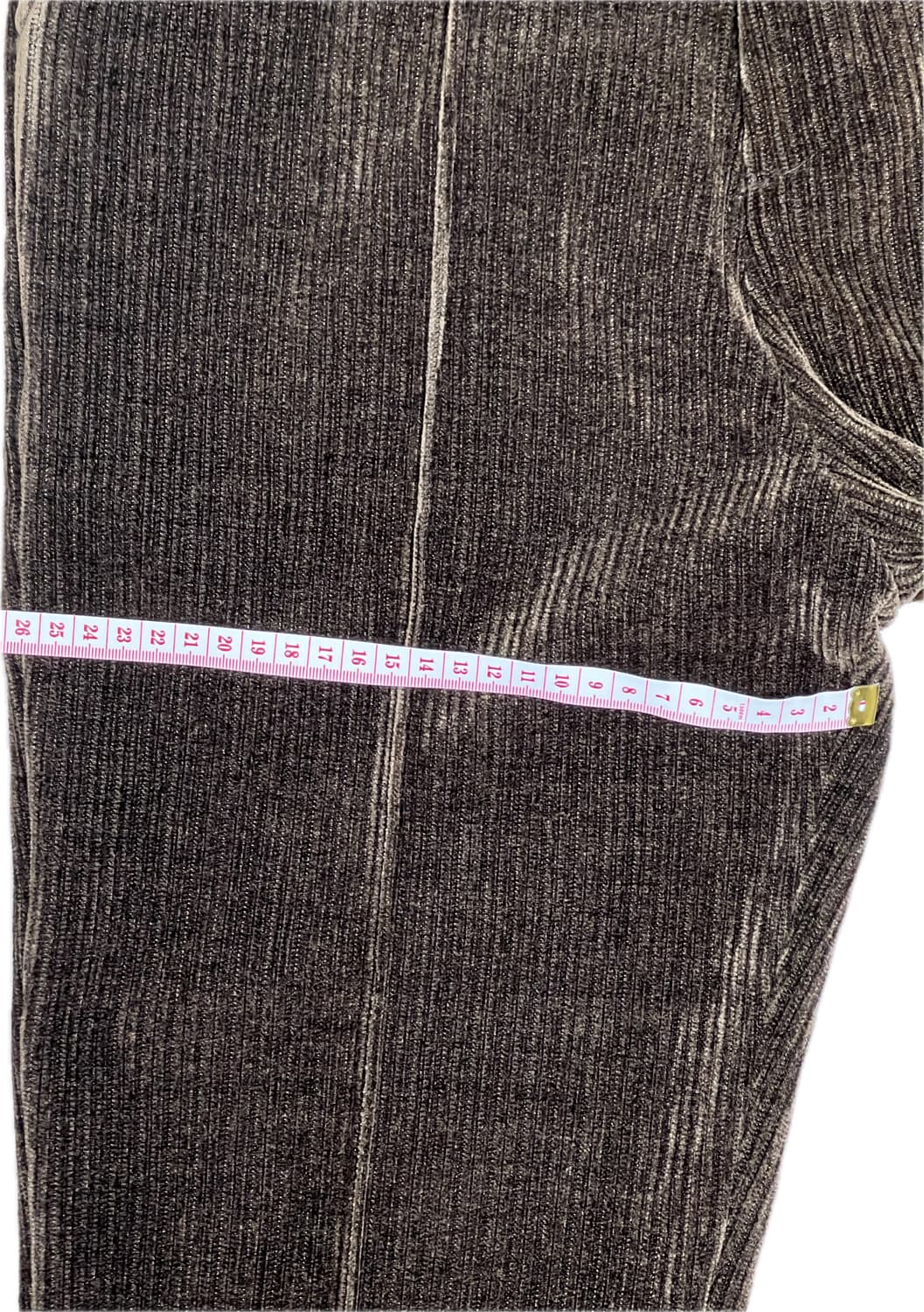 [S]STU 22FW 플레어 코듀로이 팬츠 브라운 룩북 모델용 샘플추정 상품이미지7