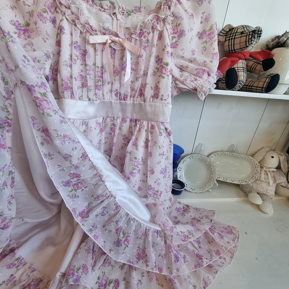 플라워 쉬폰 원피스 상품이미지5