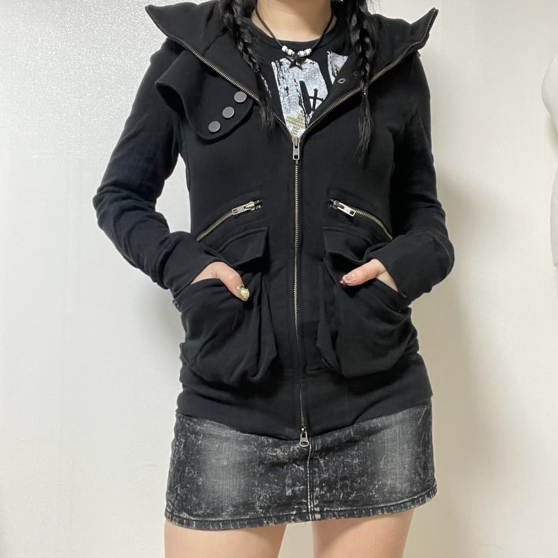 Y2k Zipper Detail Jacket 상품이미지4