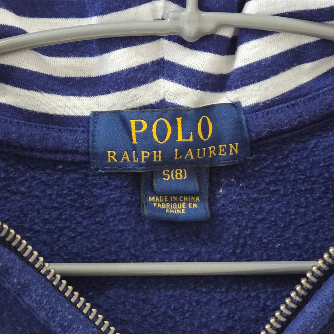 폴로랄프로렌 키즈 하프집업 블루 후드티 S(8) 상품이미지5