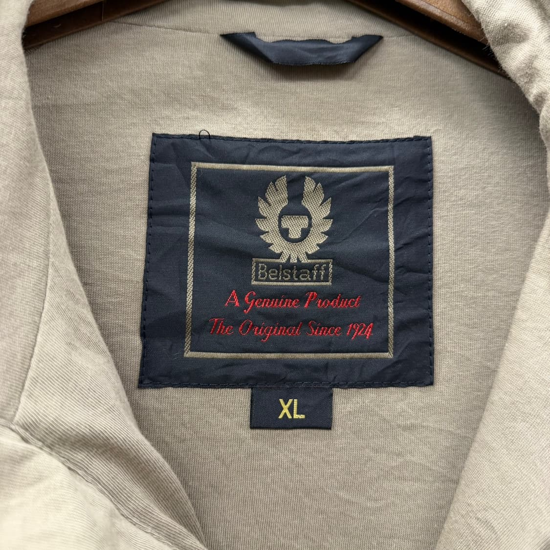 벨스타프 나일론 풀집업 A-2 자켓 투포켓 롱시보리 디테일 베이지 상품이미지6