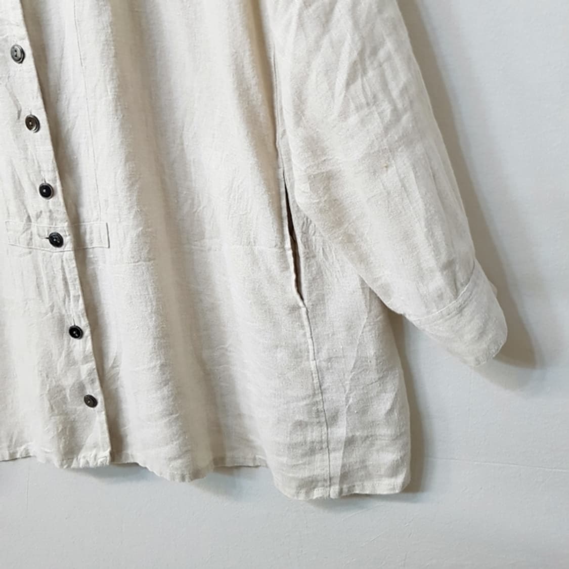 yesterday cross 린넨 100% 블라우스 상품이미지3