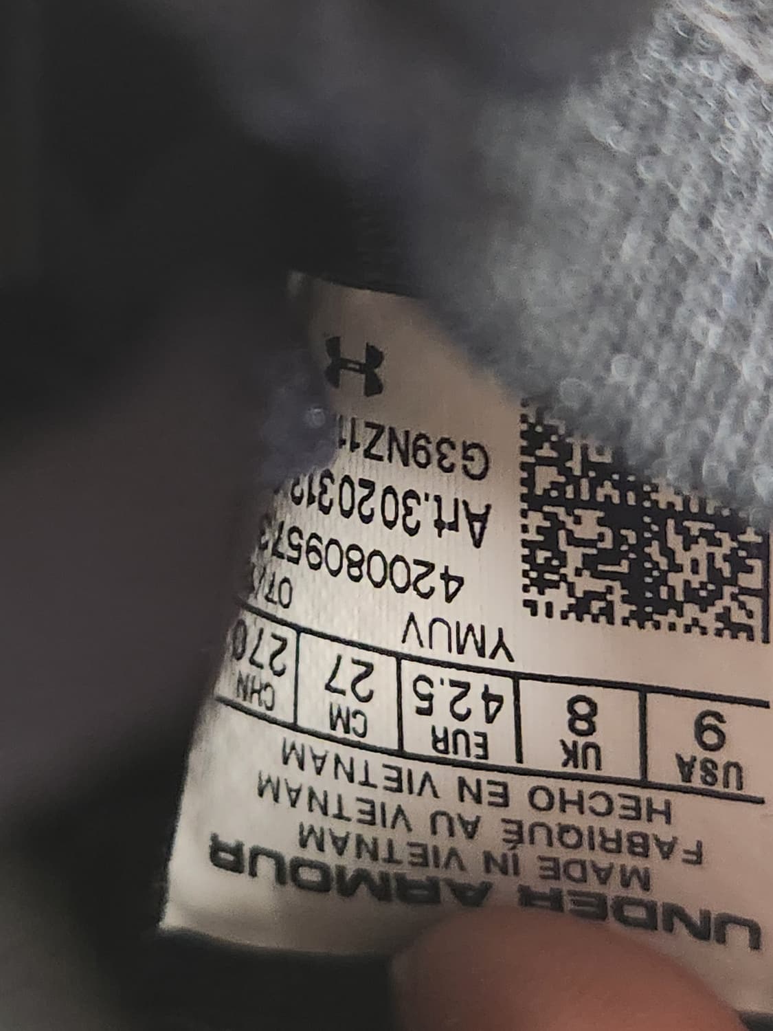 새상품급)언더아머 러닝화 UA 호버 리액터 미드 3020313-001 운 상품이미지10