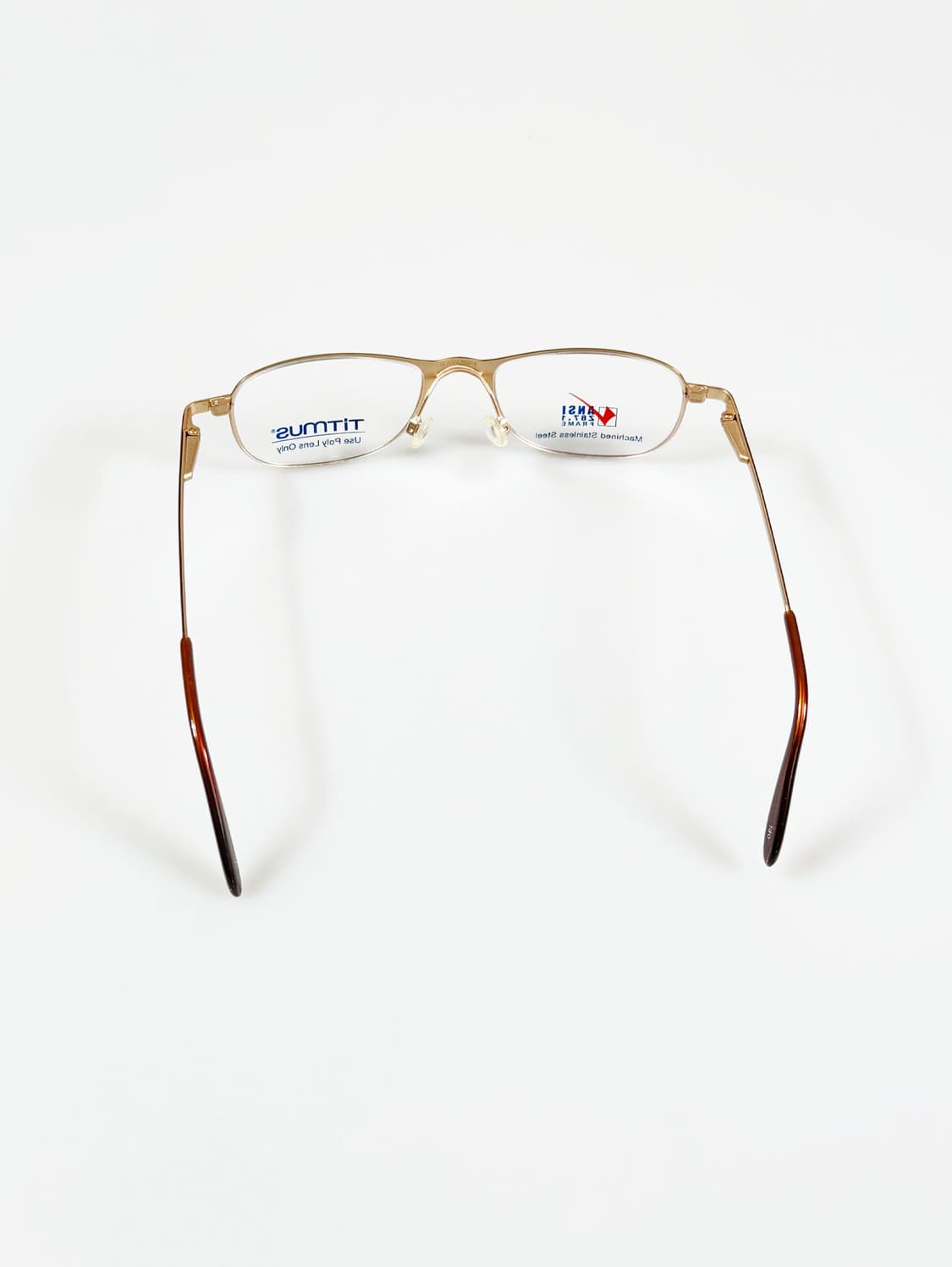 TITMUS 티타늄 슬림 스퀘어 프레임 빈티지 안경 상품이미지5