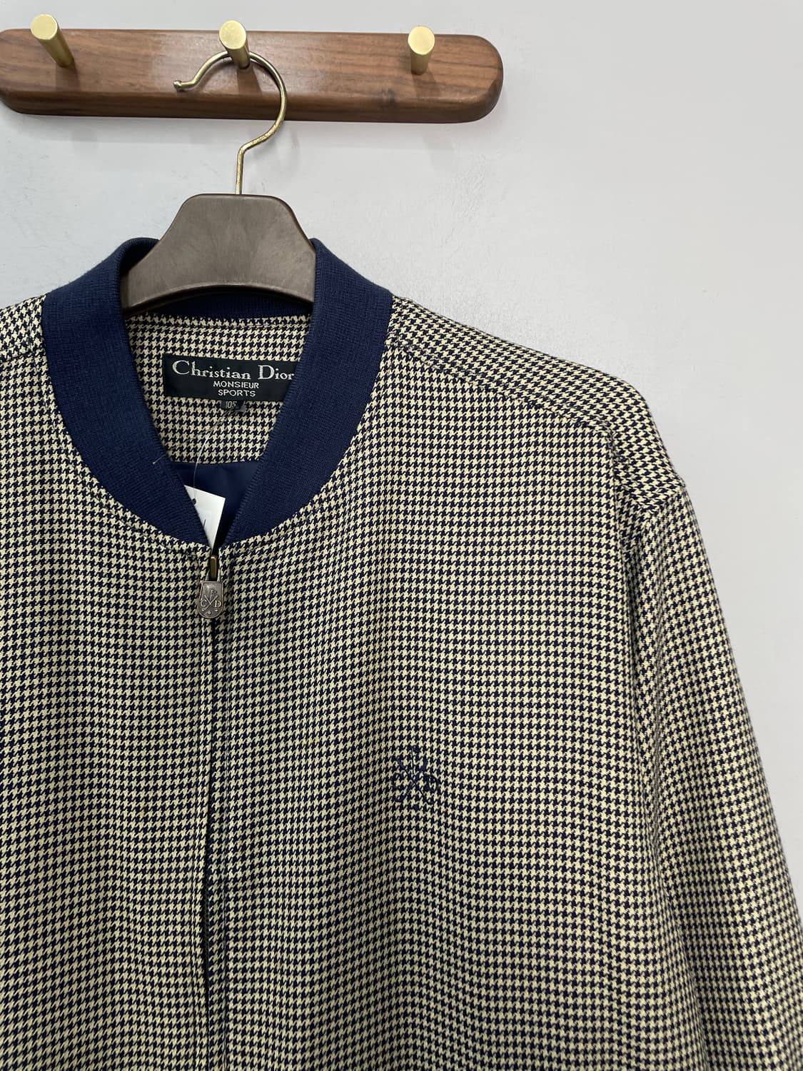 크리스찬 디올 빈티지 체크 블루종 자켓 H2163 상품이미지3