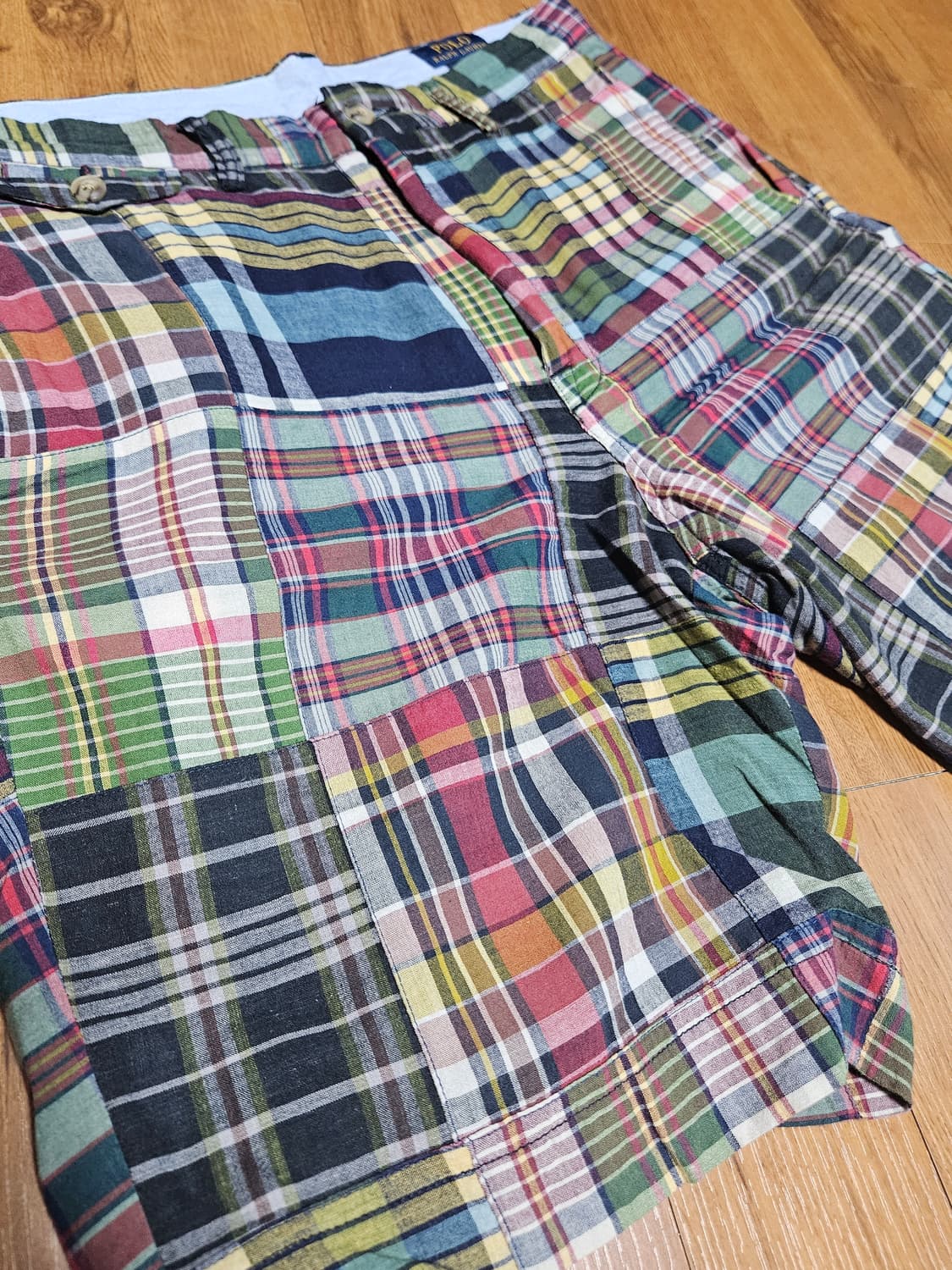 [32] 폴로 랄프로렌 마드라스 패치워크 반바지 상품이미지3