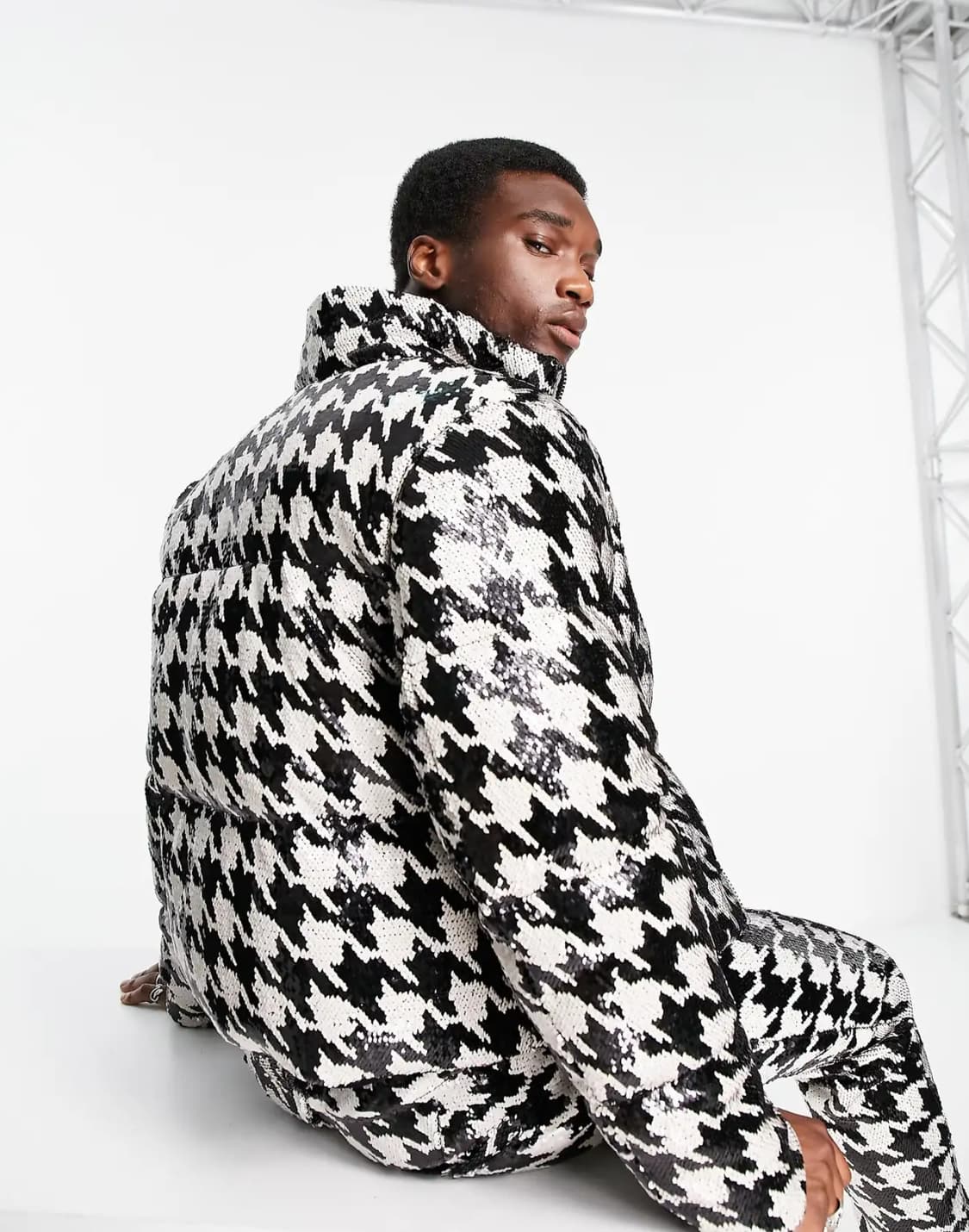 새상품) 영국브랜드🇬🇧 하운드투스 시퀸 패딩 점퍼 자켓 (실사o) 상품이미지3