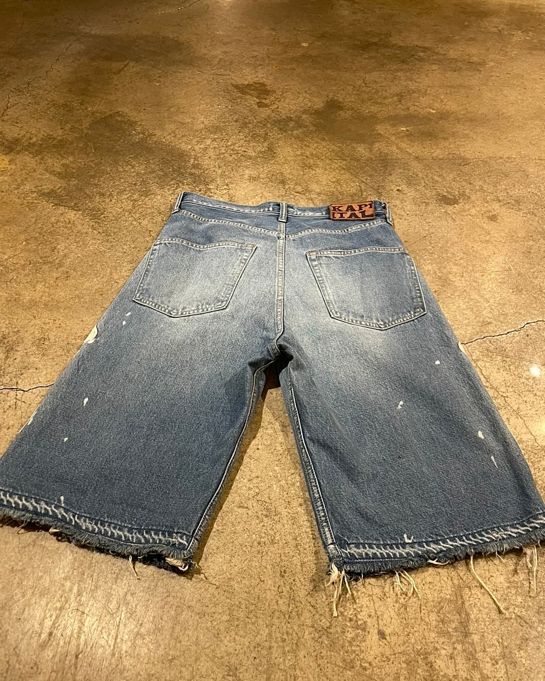 Kapital 14 oz. 5P Bone 데님 숏 팬츠 (B5182) 상품이미지8