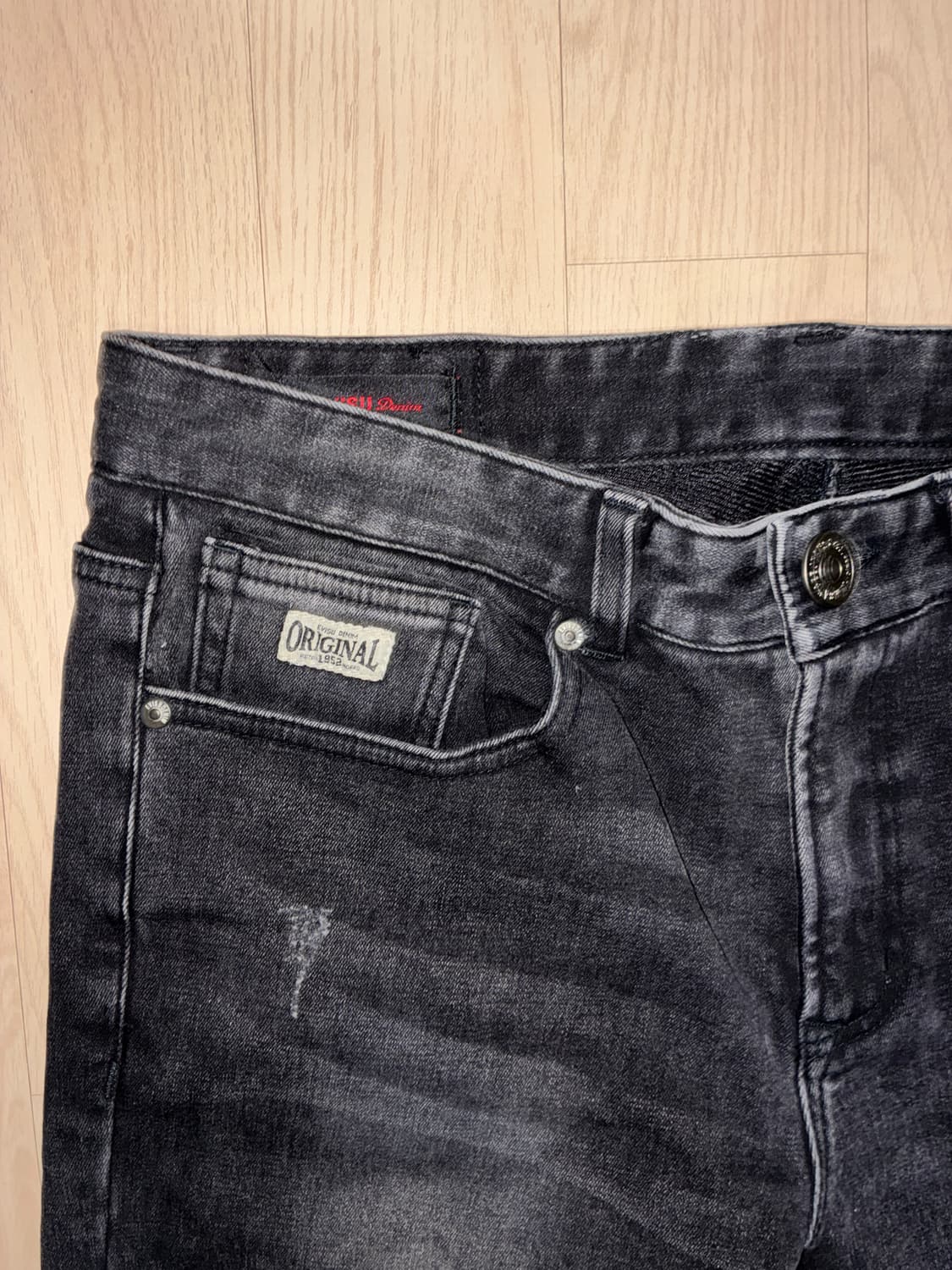 에비수 빈티지 흑청데님 상품이미지6