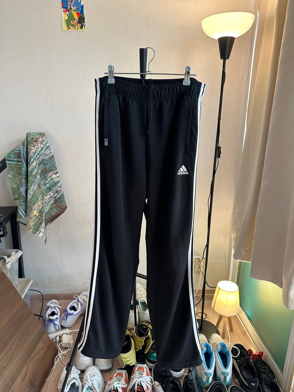 Adidas 트랙 팬츠 블랙 상품이미지3