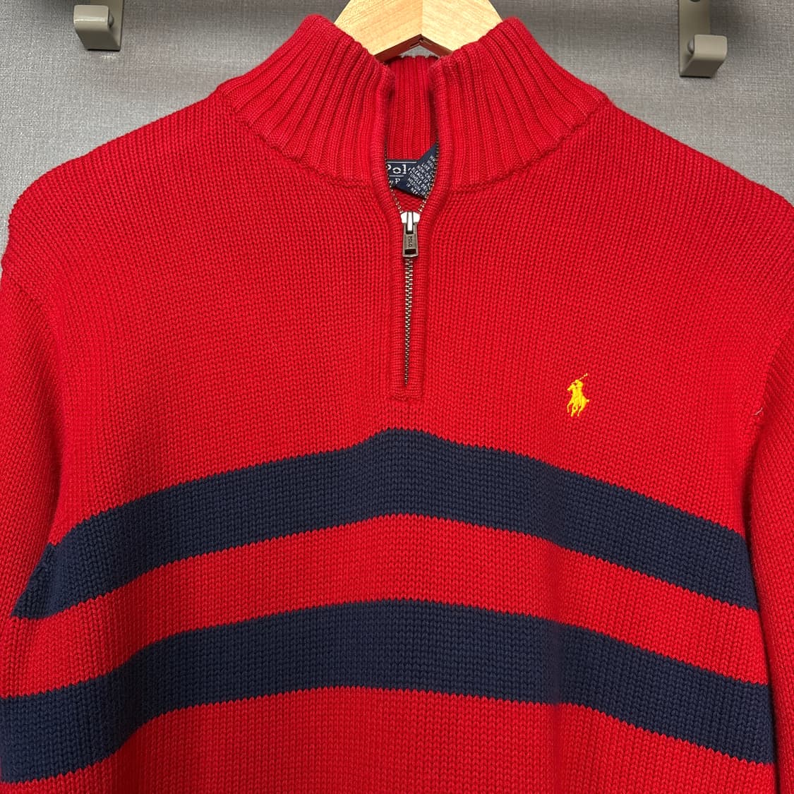 폴로 반집업니트 상품이미지3