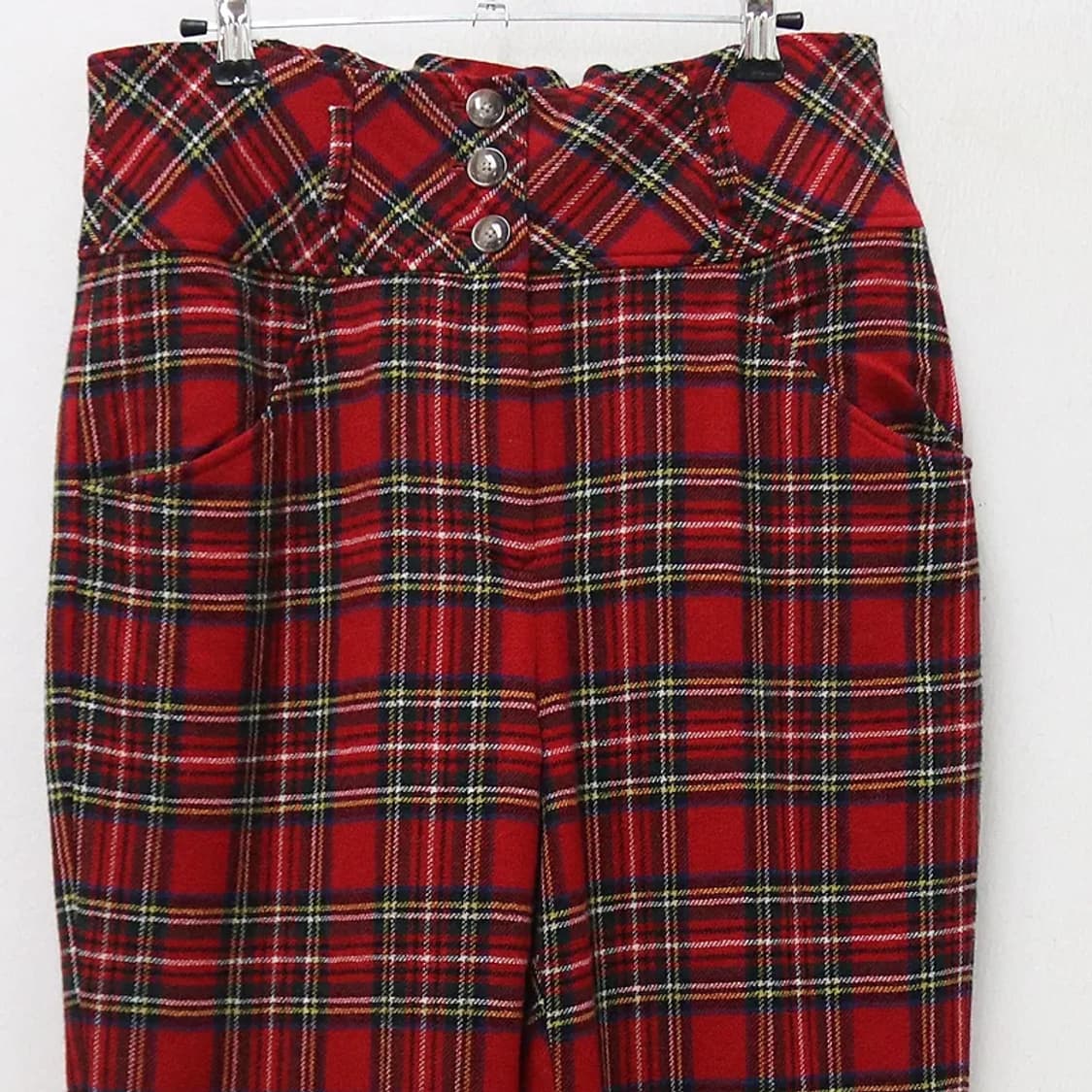 핑크하우스 레드 하이웨스트 울 혼방 팬츠 60592 상품이미지3