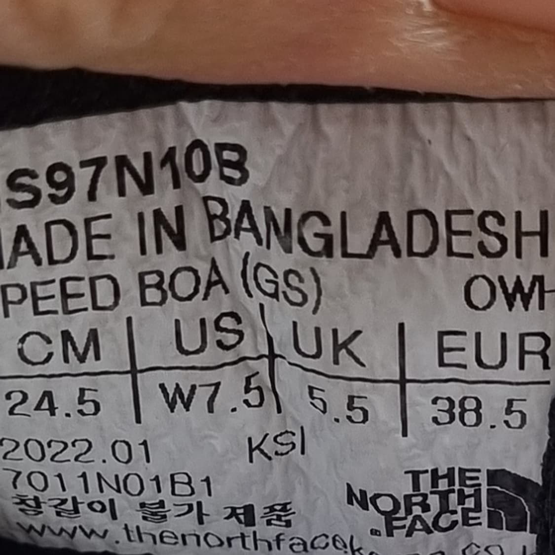 노스페이스 스피드 보아 워킹화245 상품이미지6