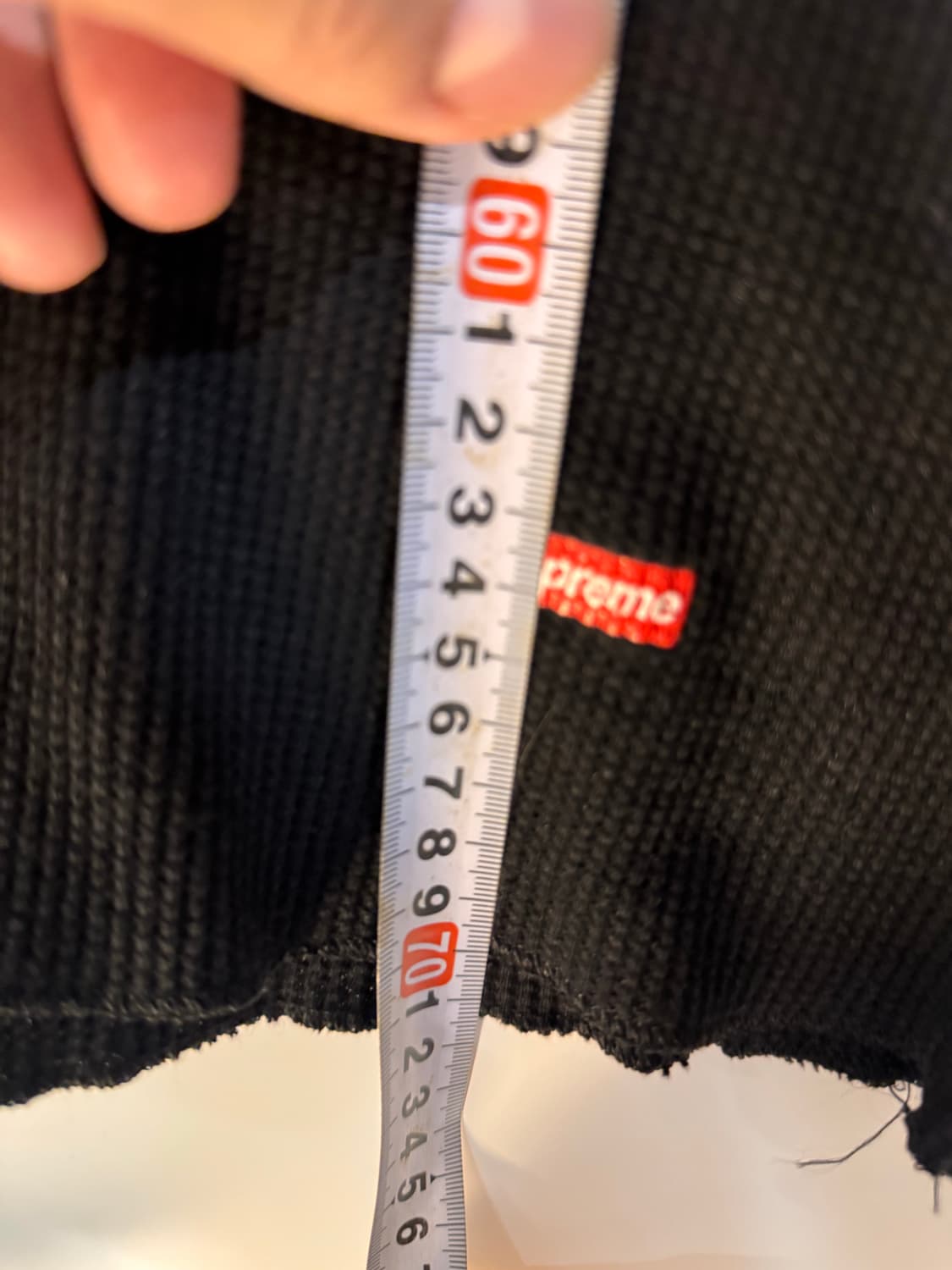 슈프림 본즈 헤인즈 써멀 크루넥티 블랙 L 상품이미지4