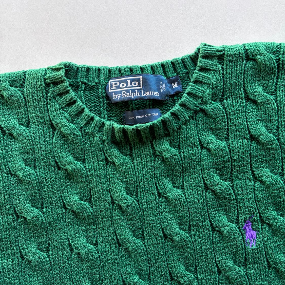 [M]폴로 랄프로렌 꽈배기 케이블 코튼 니트 상품이미지7