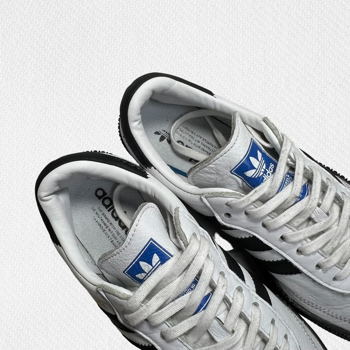250 (W) 아디다스 삼바로즈 화이트 블랙 검 상품이미지7