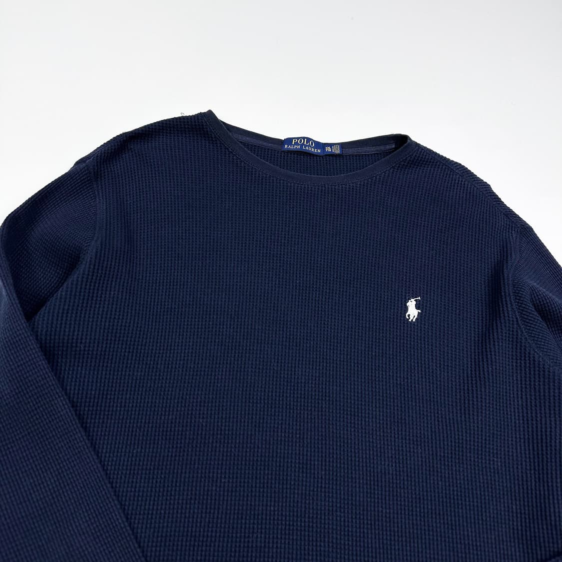 폴로 랄프로렌 포니 와플 네이비 긴팔티셔츠 (XXL) 상품이미지3