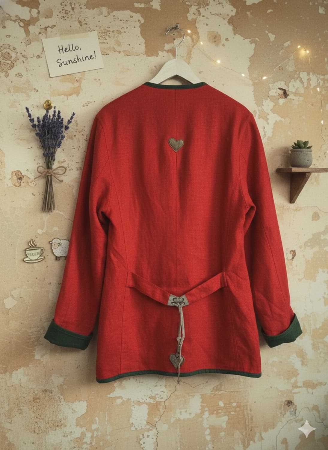 Vintage Tyrolean red Jacket 상품이미지2