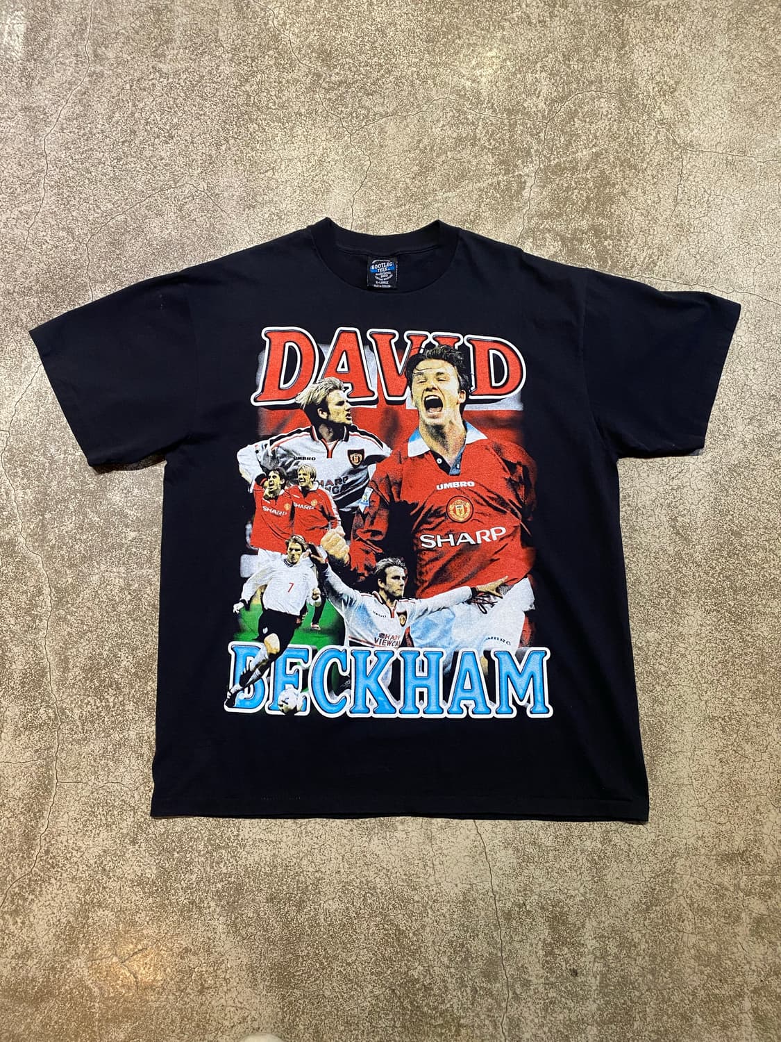 빈티지 베컴 프린팅 티셔츠 상품이미지1