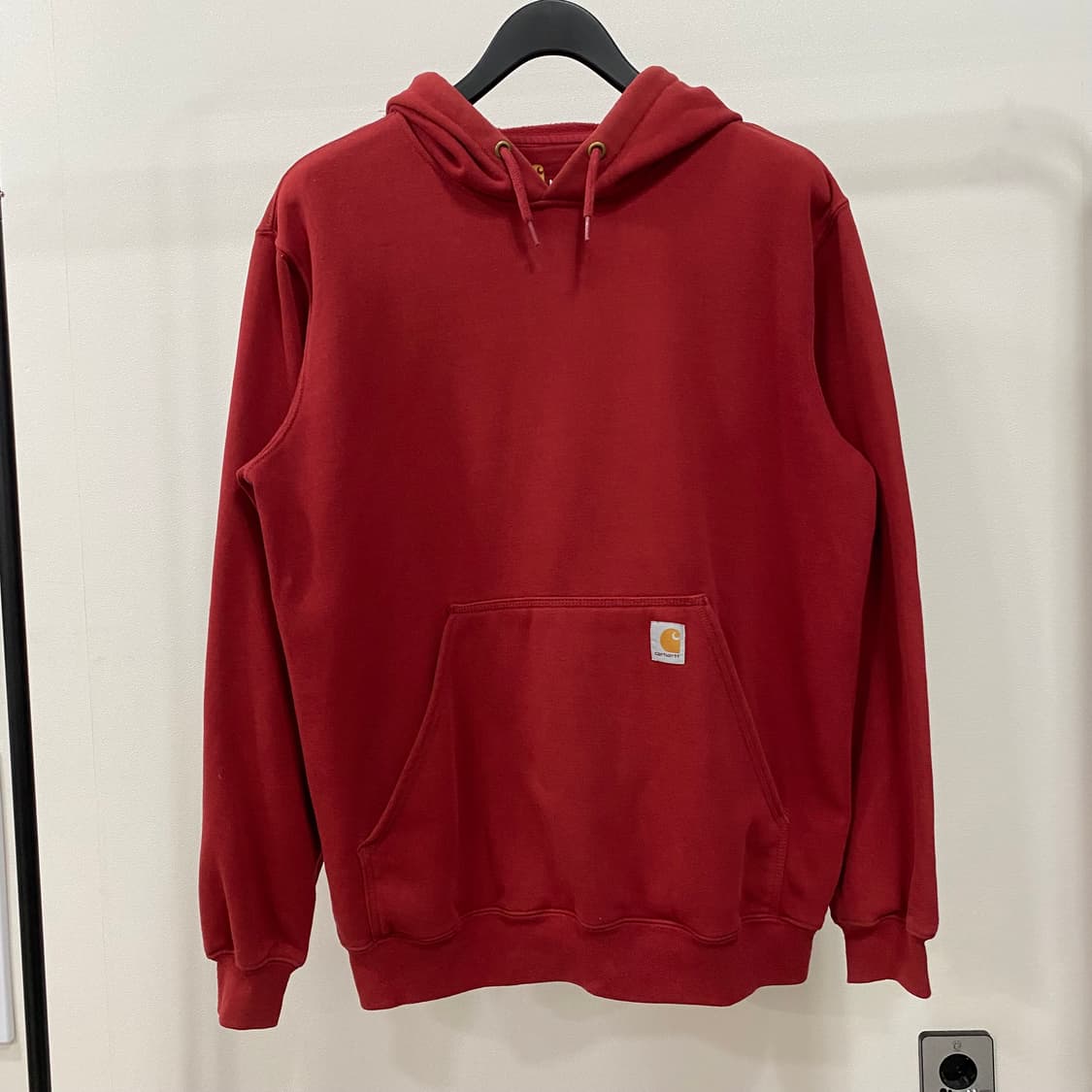 칼하트 기모 후드 티셔츠 레드 상품이미지1