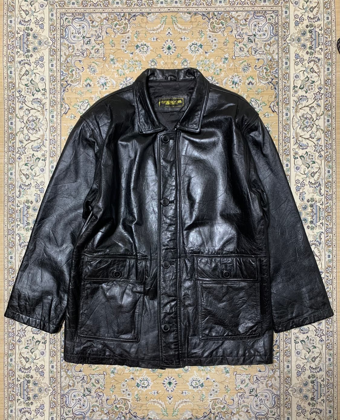 90s 카우하이드 소가죽 카코트 상품이미지1