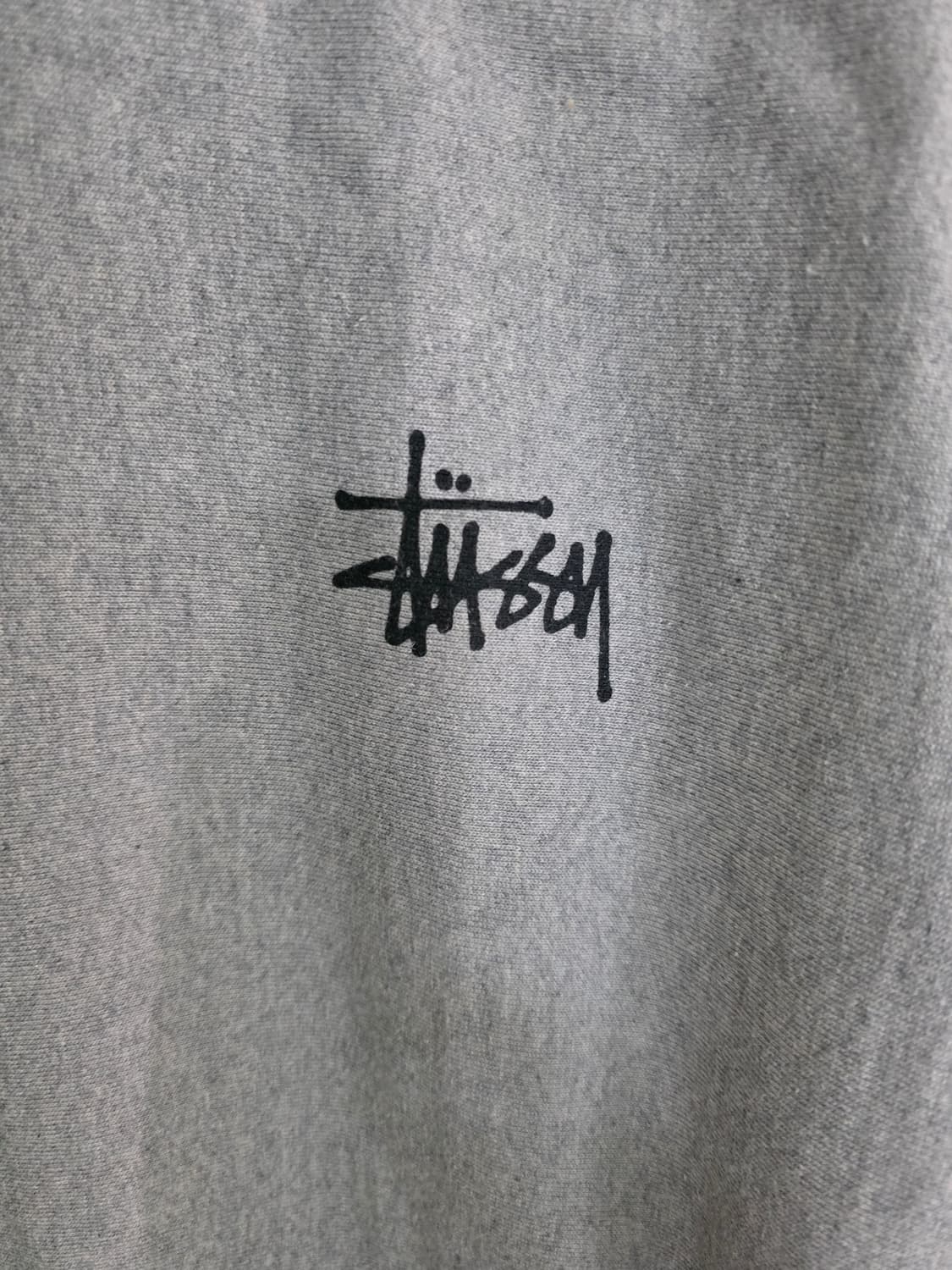 스투시 후드티 M 회색 상품이미지3