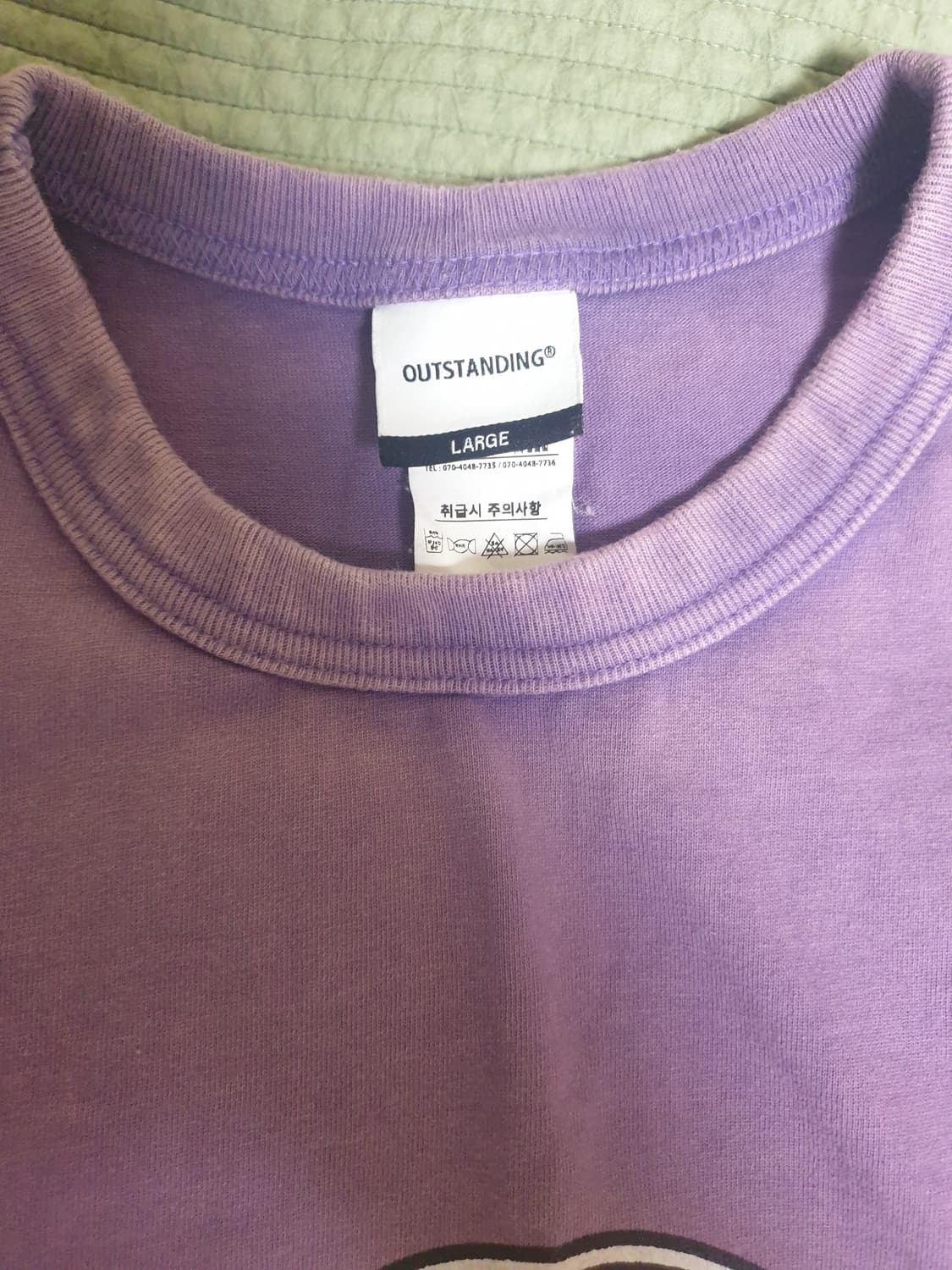 아웃스탠딩 빈티지 반팔 티셔츠 퍼플 L 상품이미지6