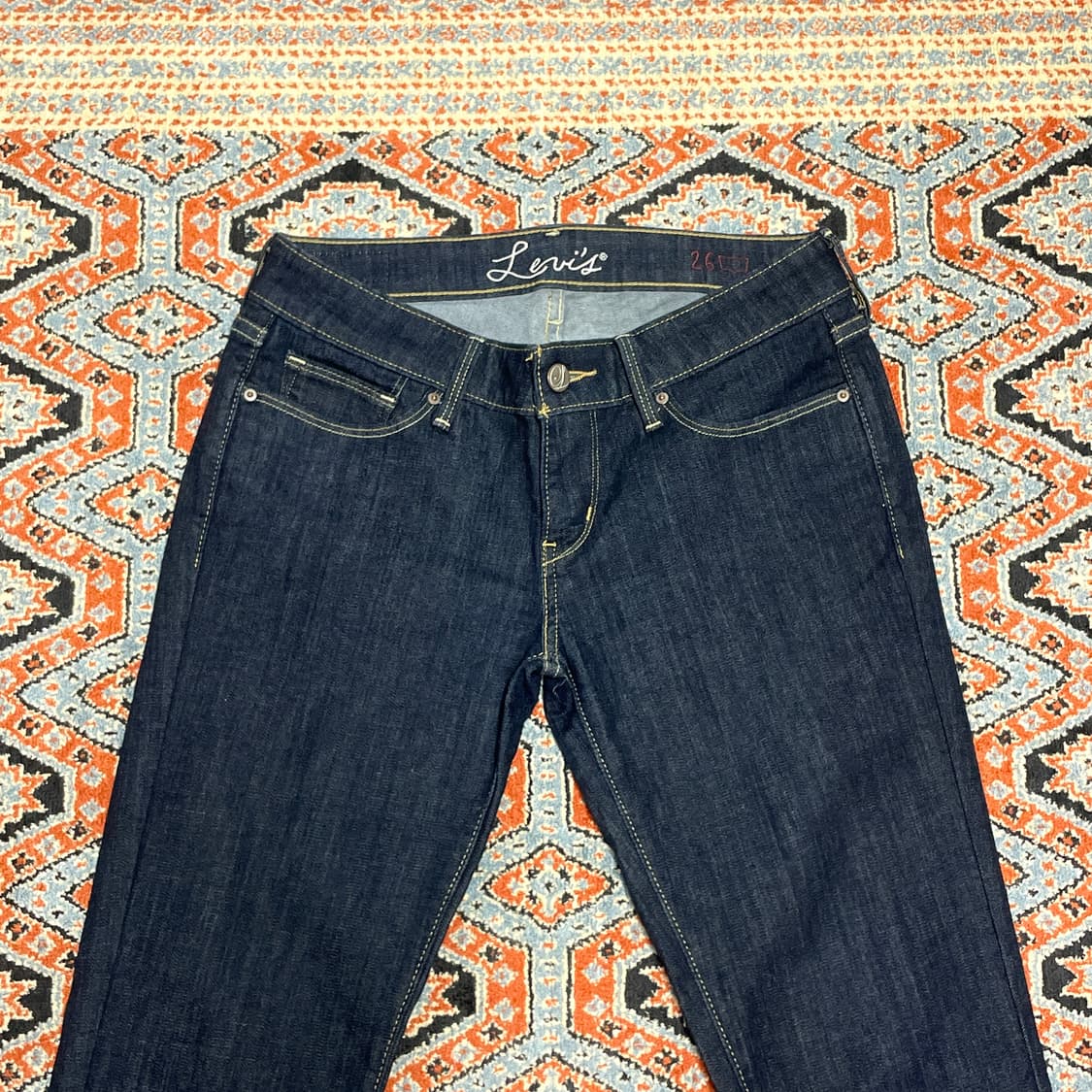 리바이스 생지 비즈 골반스키니팬츠 여성26 상품이미지2