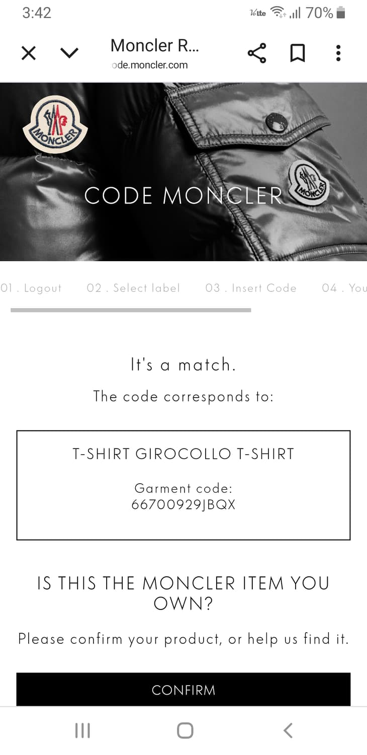 [xl/정품] 몽클레어 더블와펜 반팔티 상품이미지10