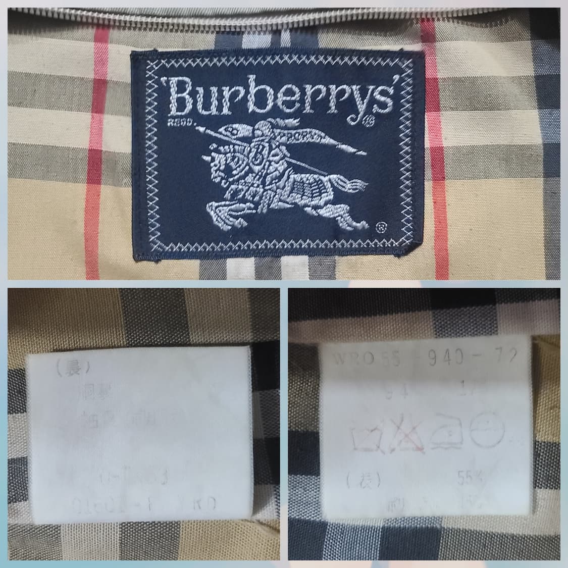 Burberry's 버버리 90s 싱글 면코트 상품이미지7