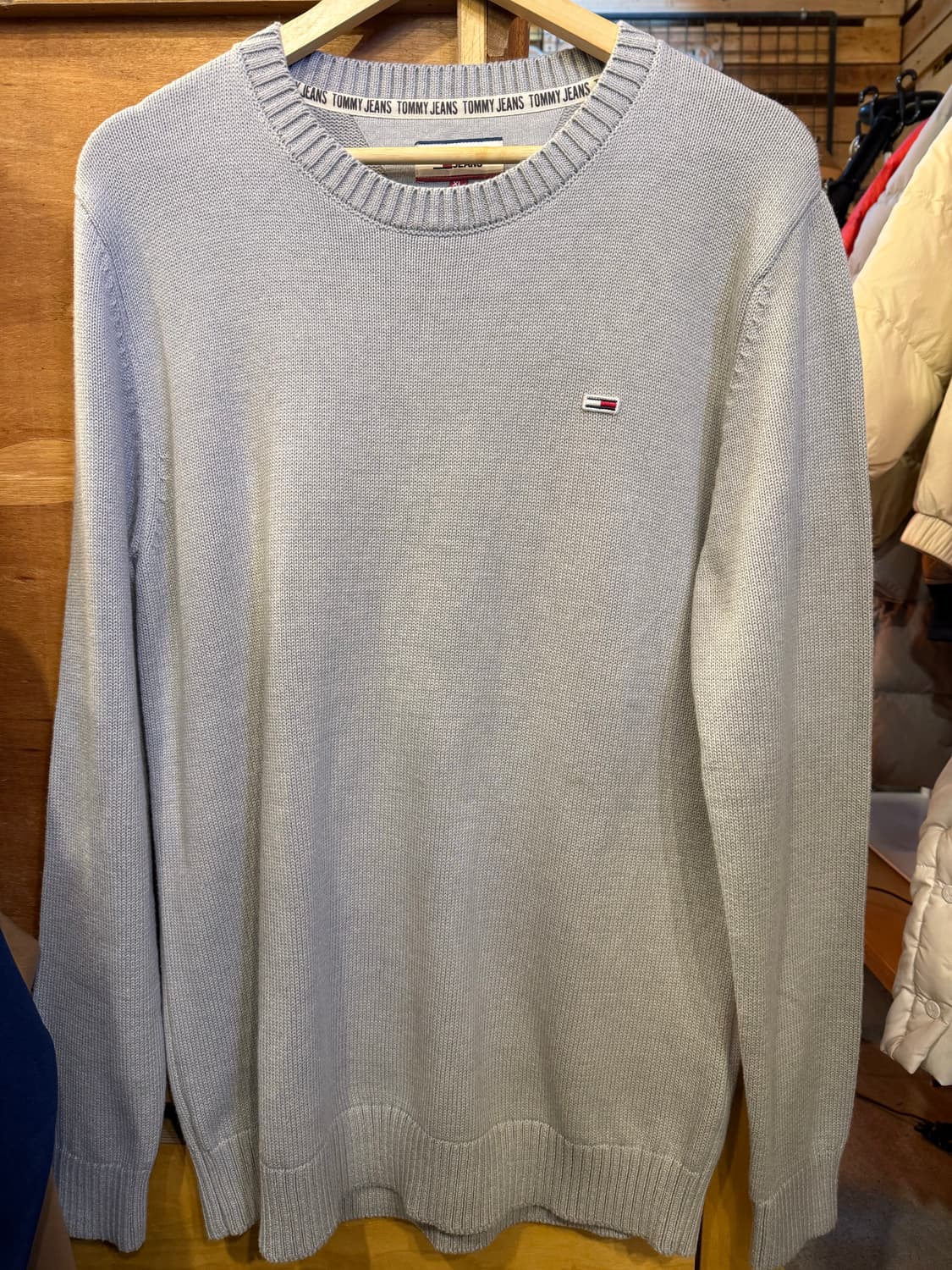타미힐피거 그레이 라운드 니트 상품이미지1