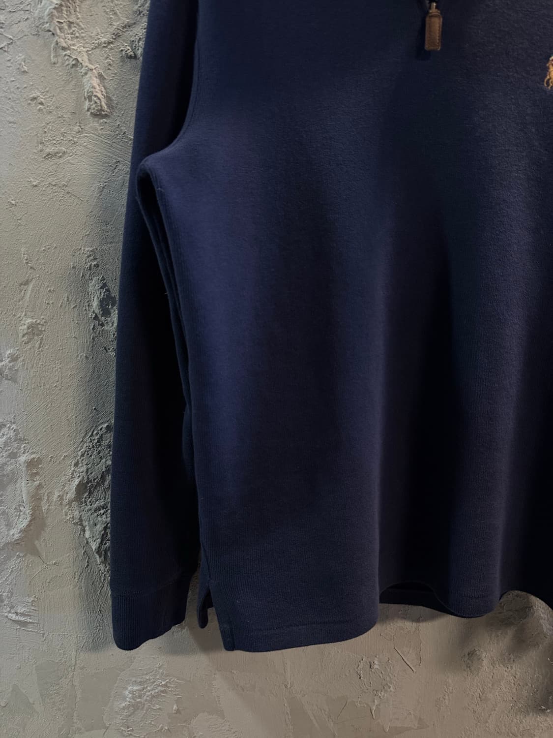 S 폴로 랄프로렌 POLO 하프집업 코튼 풀오버 네이비 상품이미지2