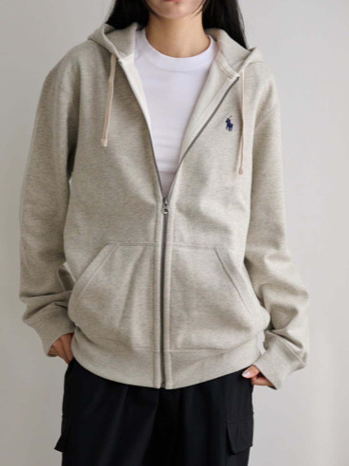 폴로 랄프로렌 남녀공용 풀집업 그레이 상품이미지1