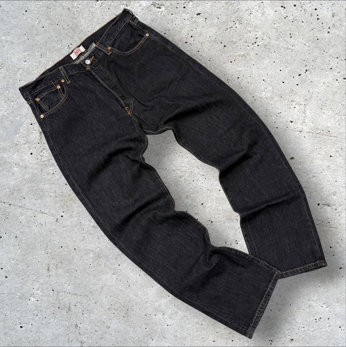 [36x32] 10s 리바이스 501 블랙진 데님 팬츠 B328 상품이미지1