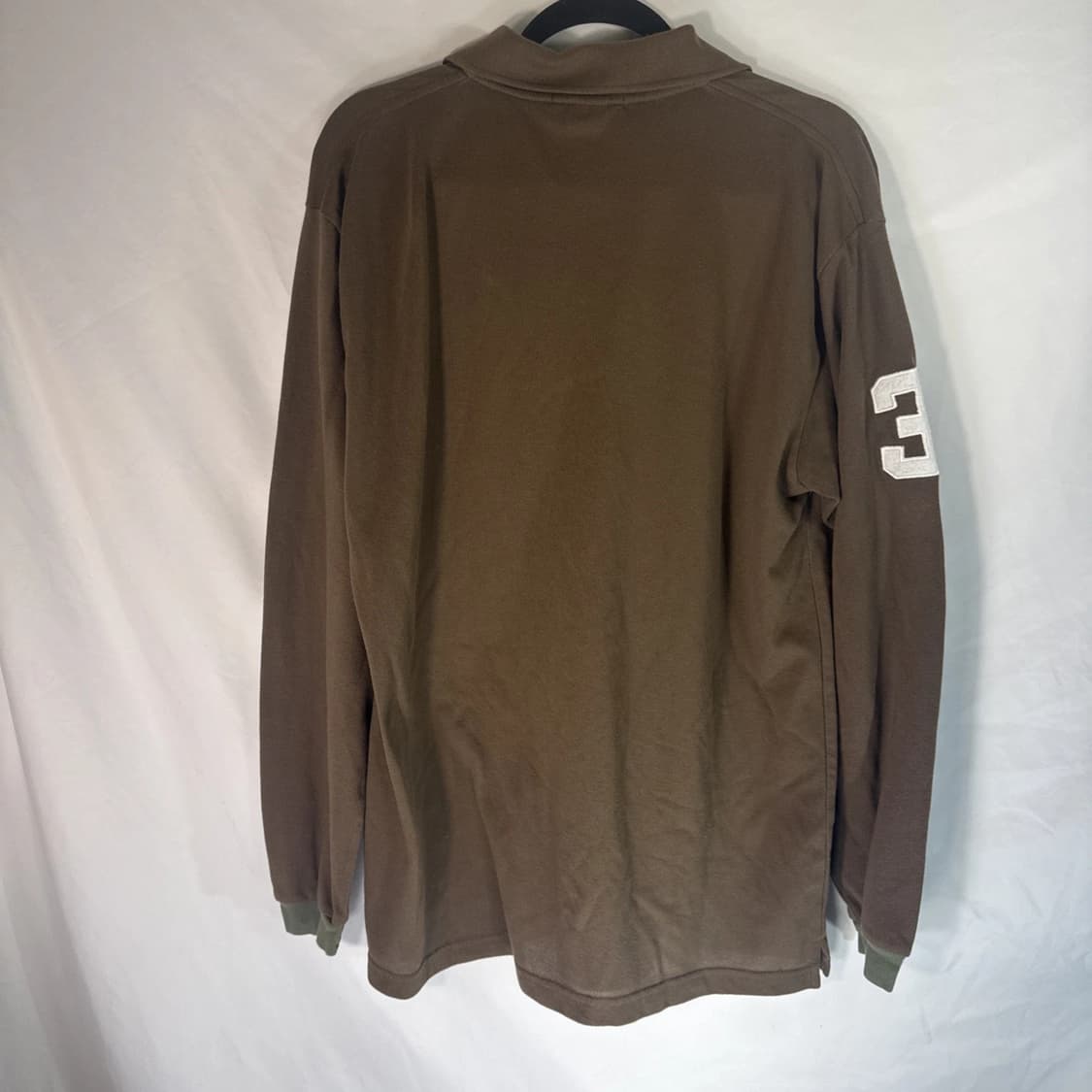 폴로 랄프로렌 빅포니 롱슬리브 카라 티셔츠 다크 브라운 상품이미지6