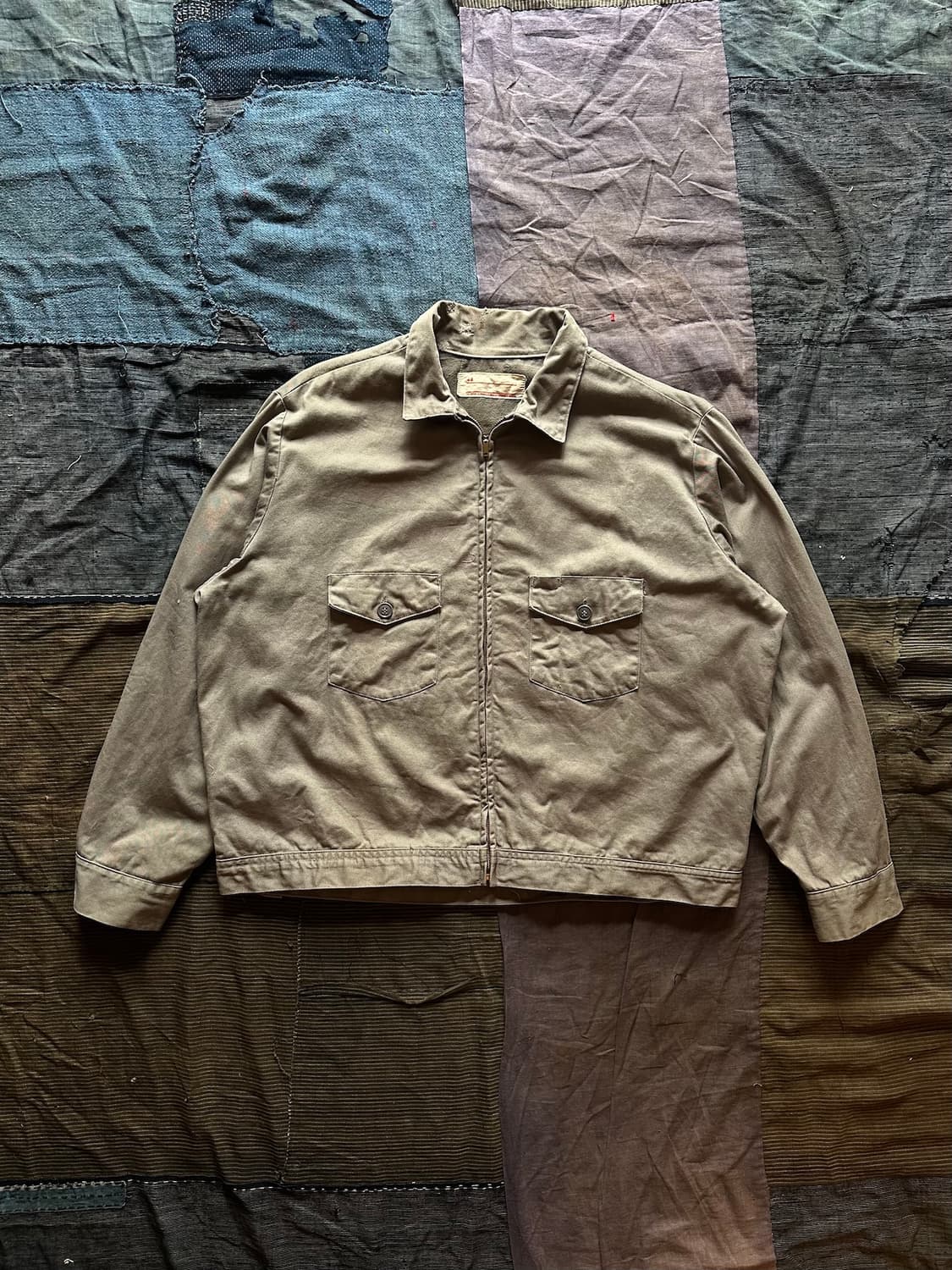 50s 60s Vintage Mechanic Work Jacket 상품이미지1