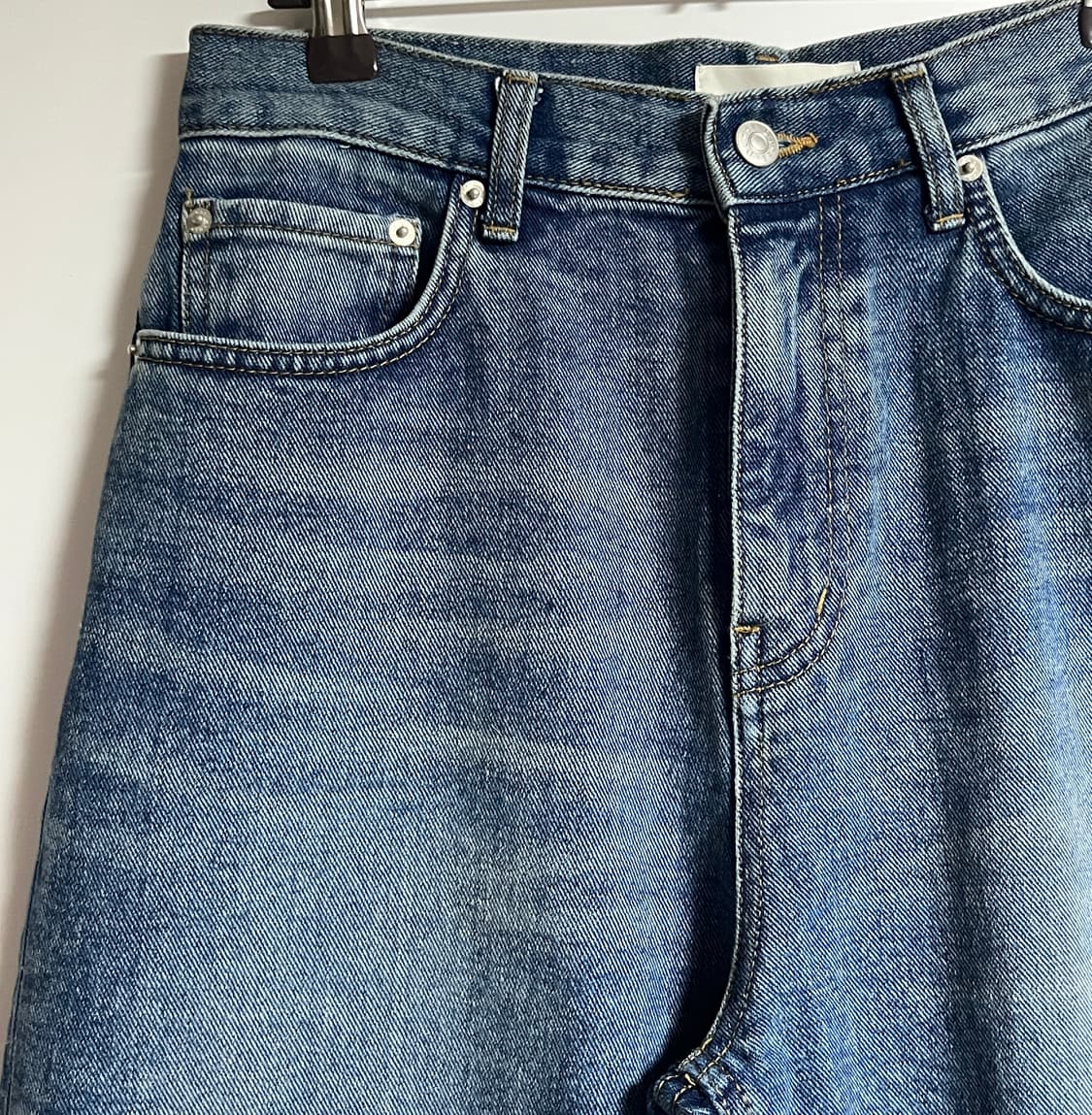 공용 던스트 Dunst 중청 와이드 배기 데님팬츠 청바지 28  상품이미지4