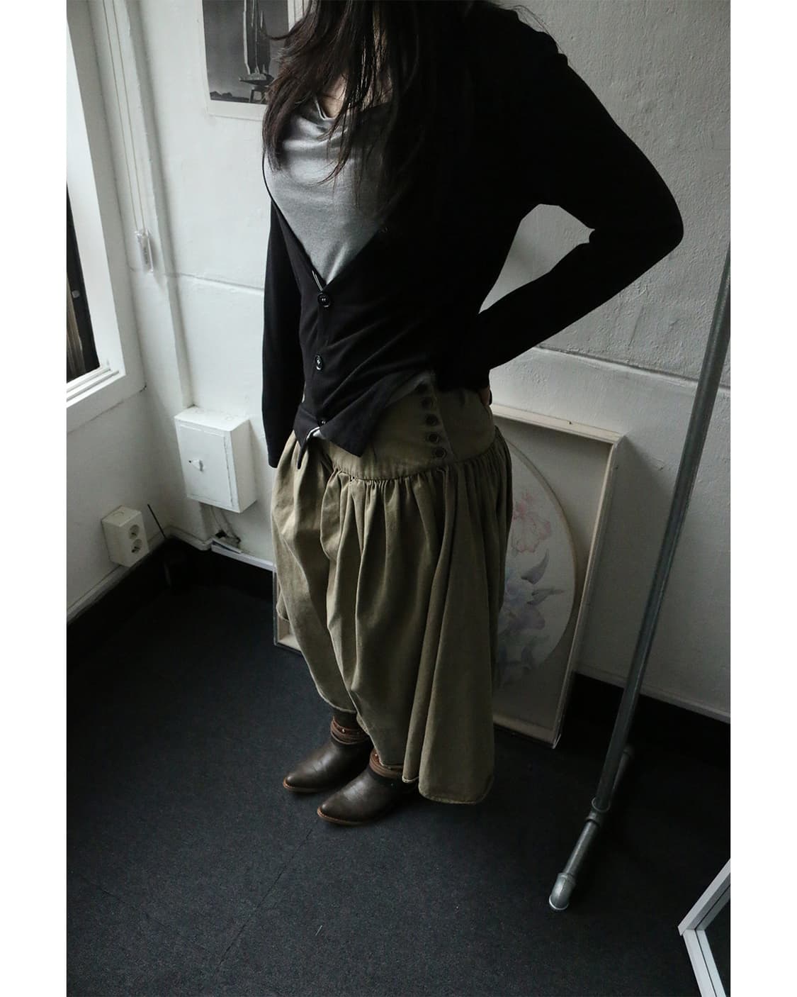 캐피탈 개더 스커트 모라팬츠  상품이미지3