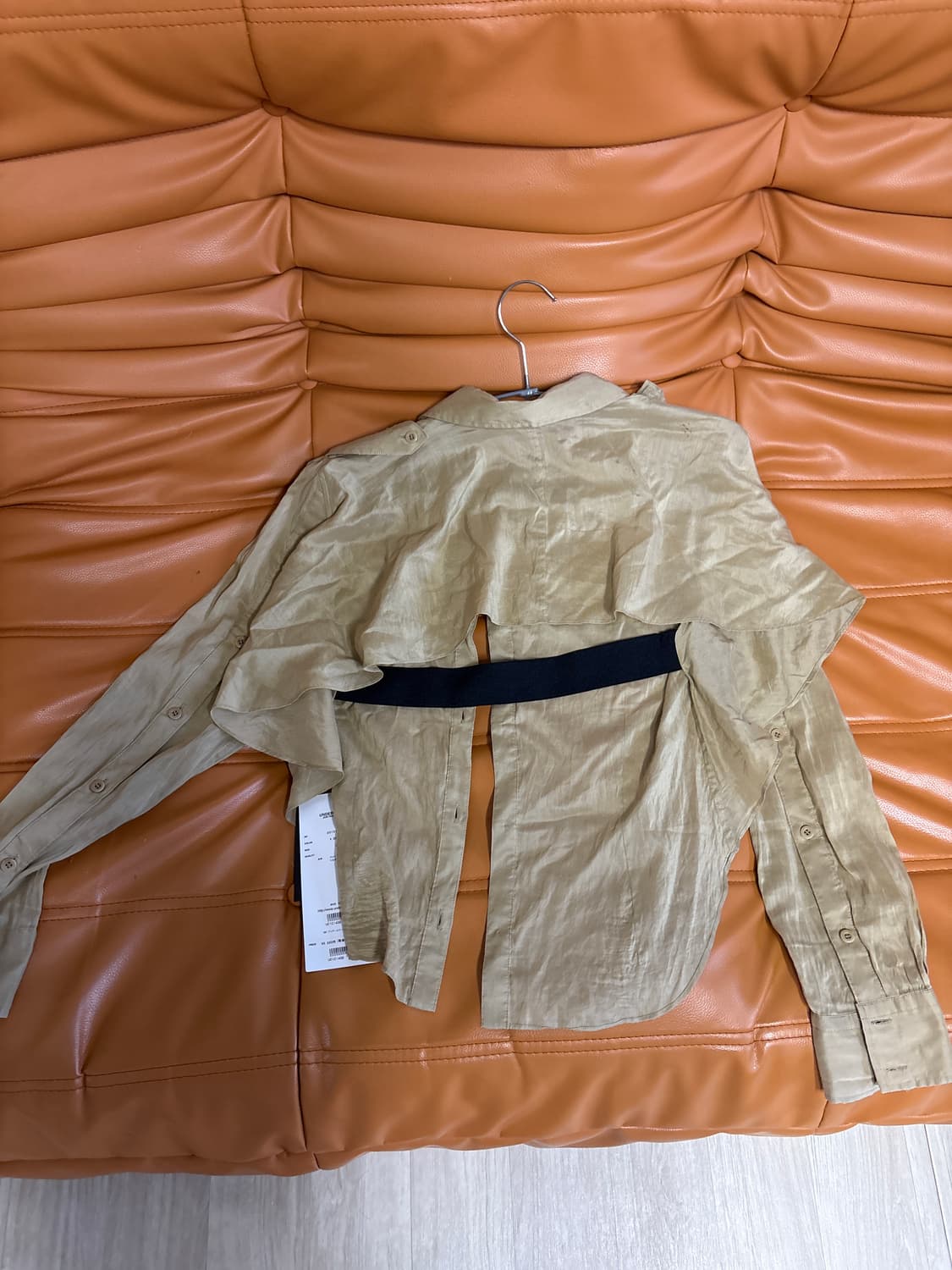 언더커버 오픈백 코튼 실크 블렌드 셔츠 상품이미지8