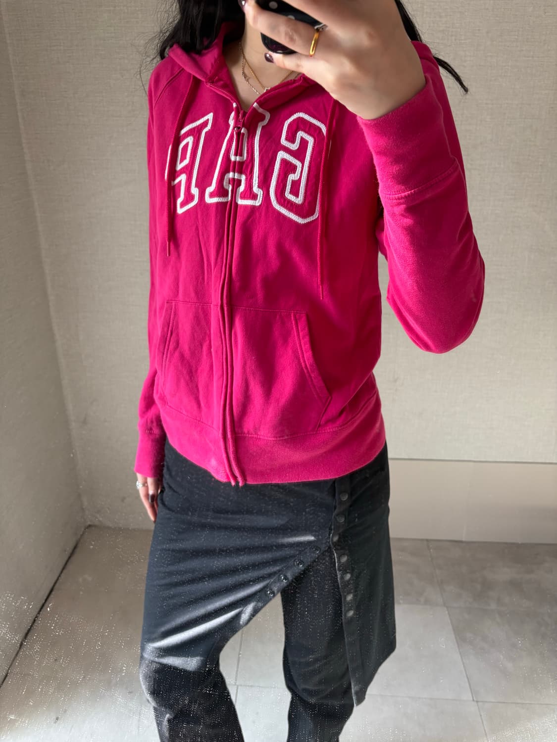 갭 핑크 후드집업 상품이미지5