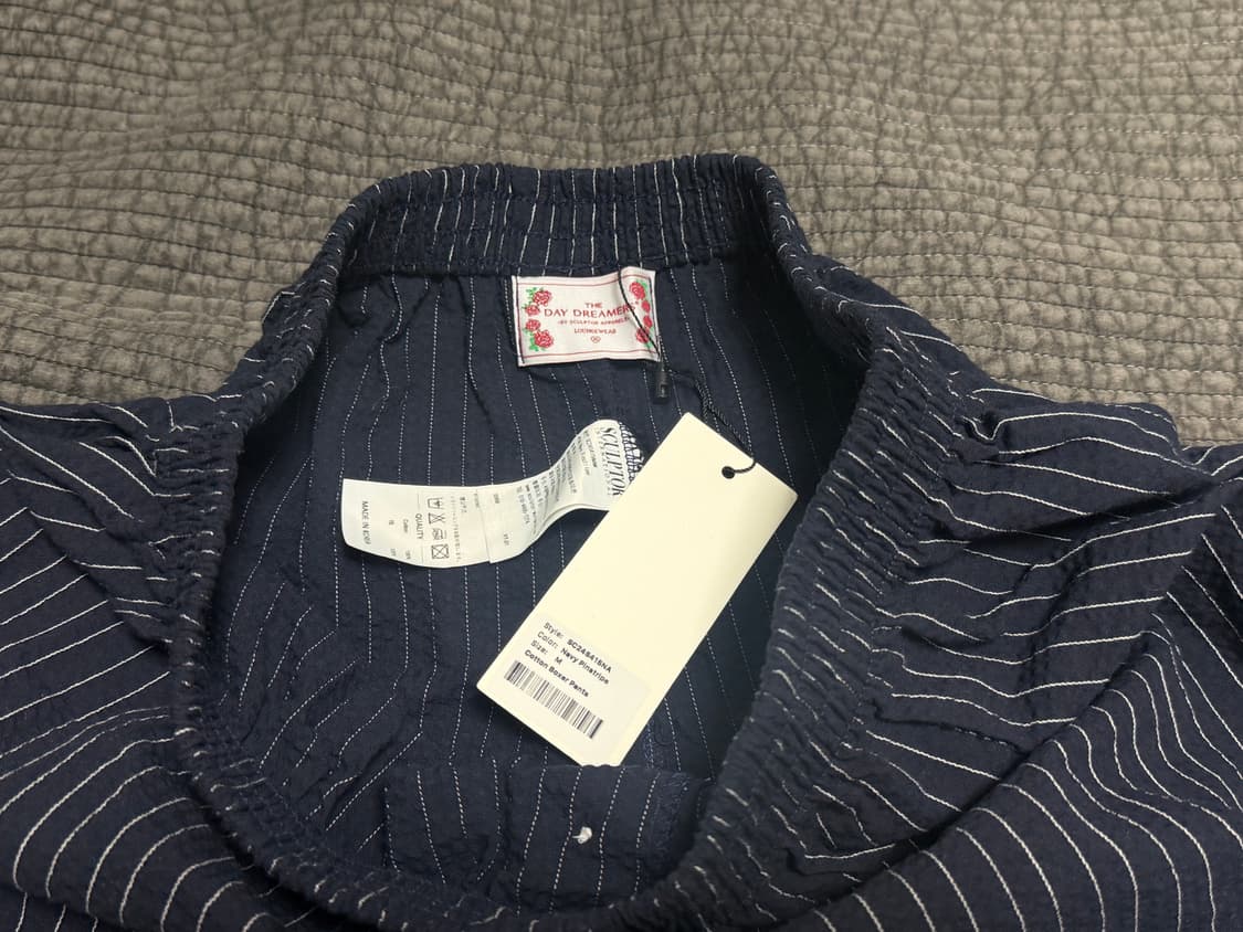 스컬프터 Cotton Boxer Pants Navy Pinstripe 상품이미지4