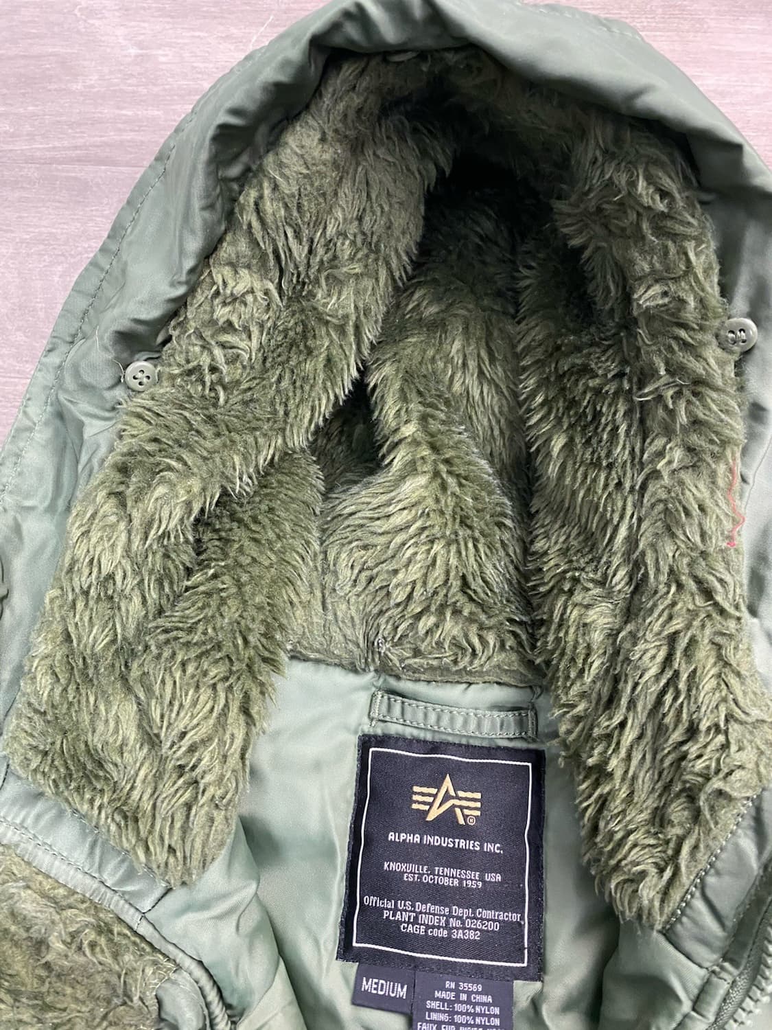 알파 인더스트리 N-3B 헤비 파카 상품이미지5