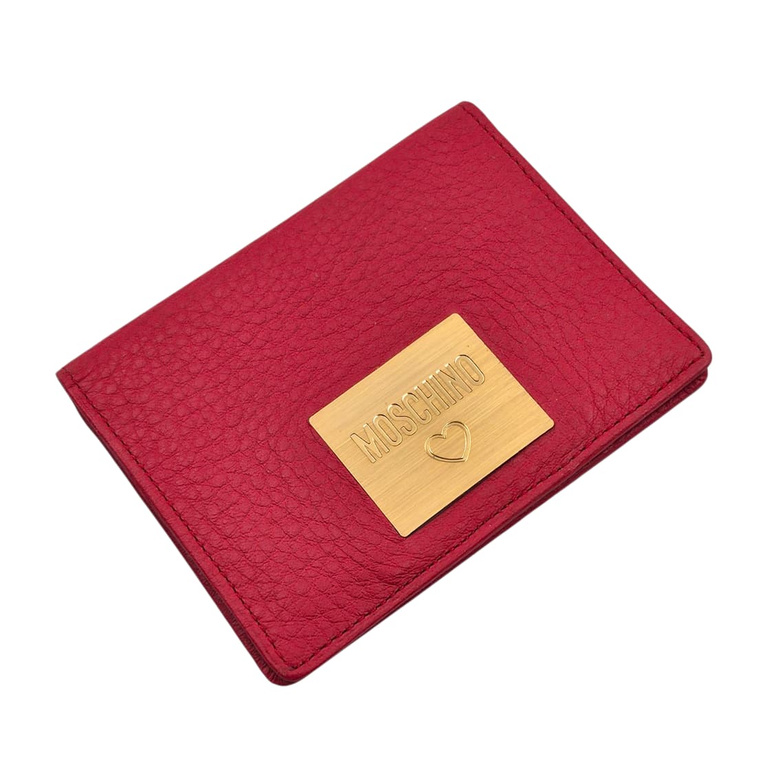 90s 이탈리아 모스키노 하트 레더 반지갑 상품이미지2