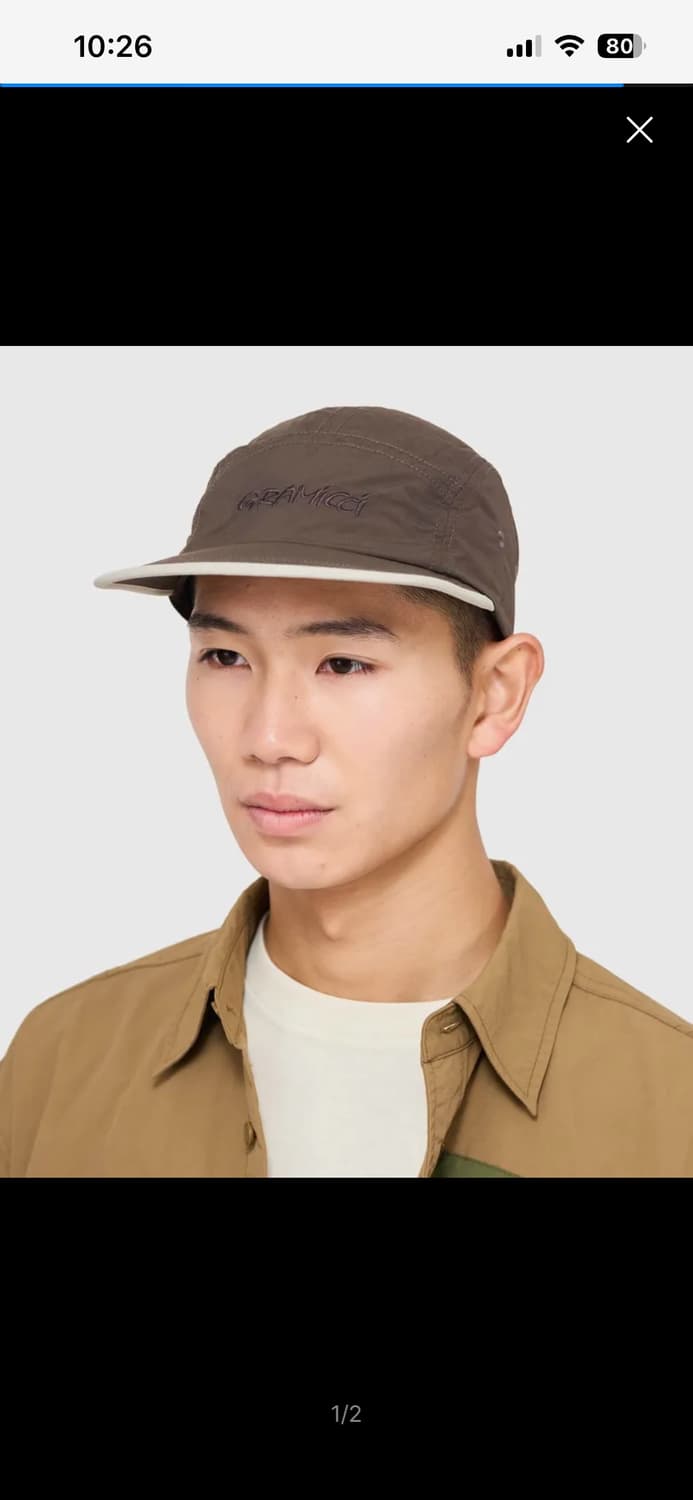 그라미치 나일론 캡 딥브라운 상품이미지1
