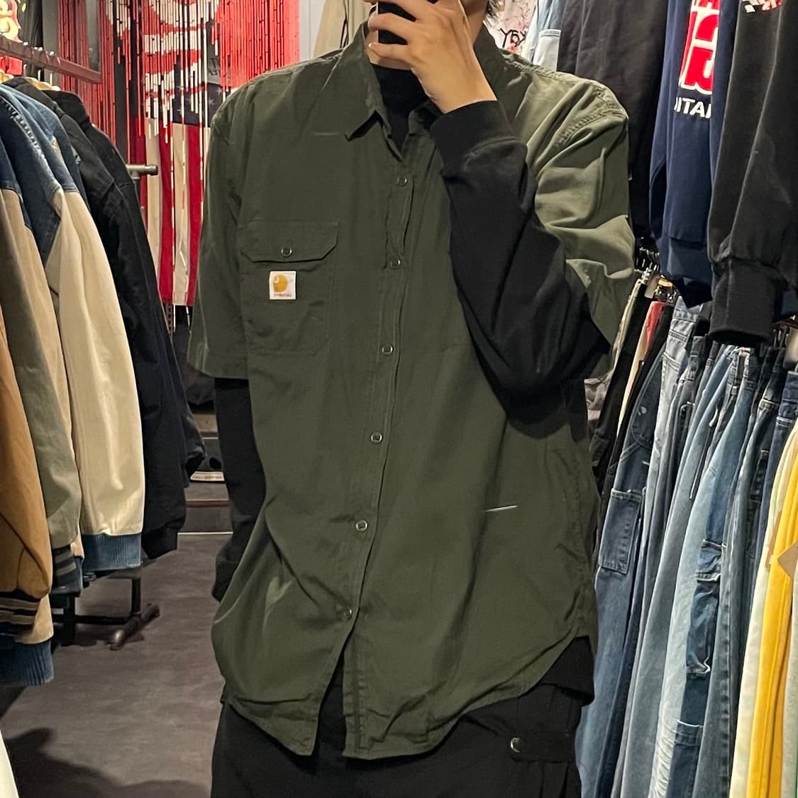 [IM] carhartt 칼하트 카키 반팔셔츠 상품이미지4