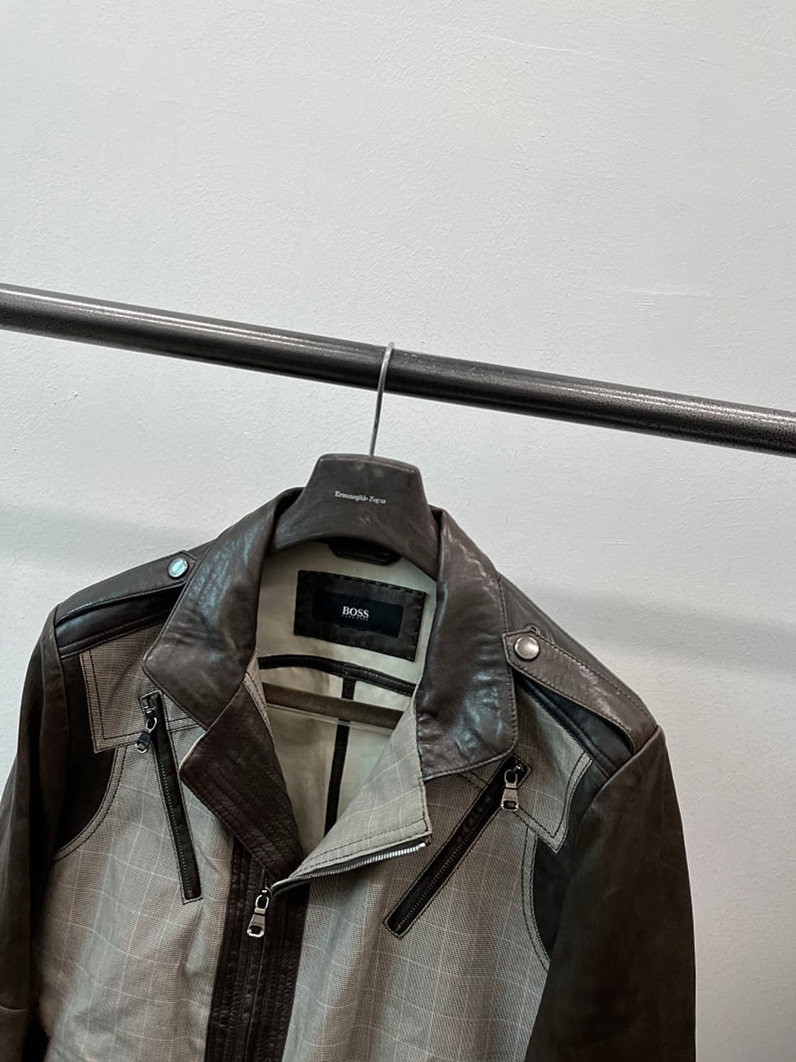 100-105) 휴고보스 레더믹스 라이더자켓  상품이미지3