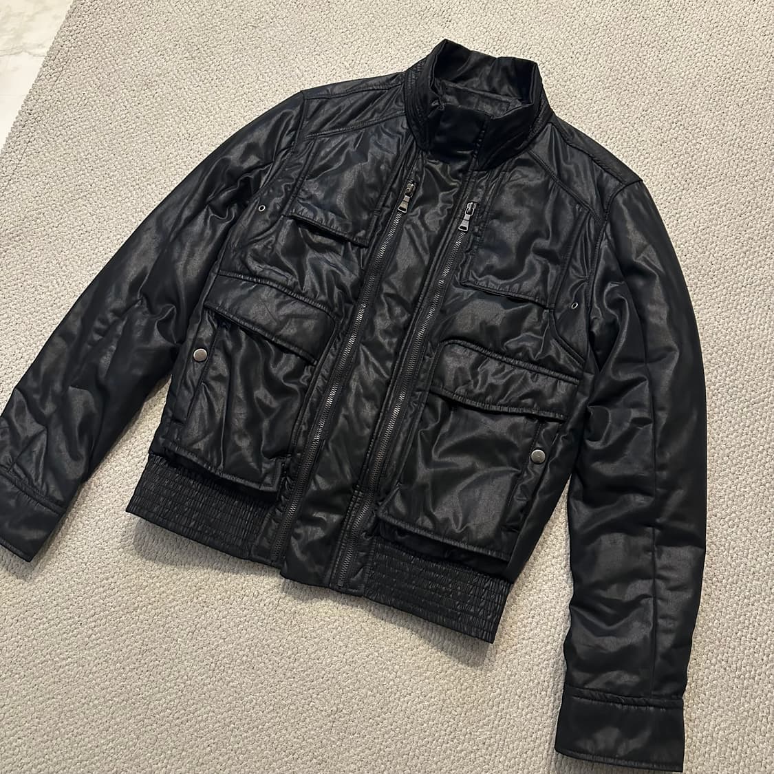 닐바렛 Neil Barrett 멀티 지퍼 글로시 자켓 상품이미지2