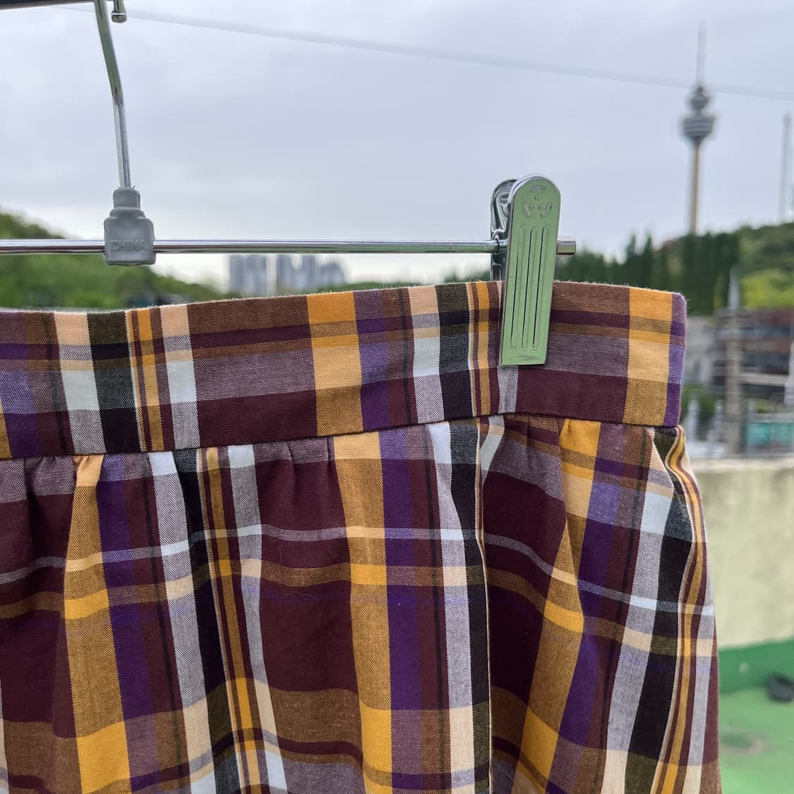 GU Japan Plaid A-Line Midi Skirt 상품이미지2